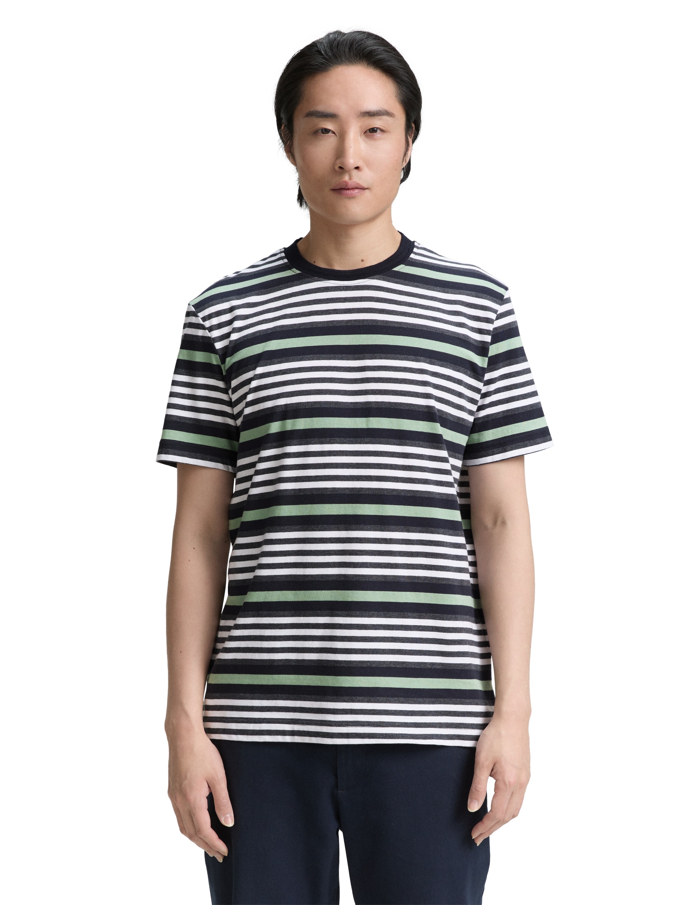 TOM TAILOR T-Shirt im Streifen-Look günstig online kaufen