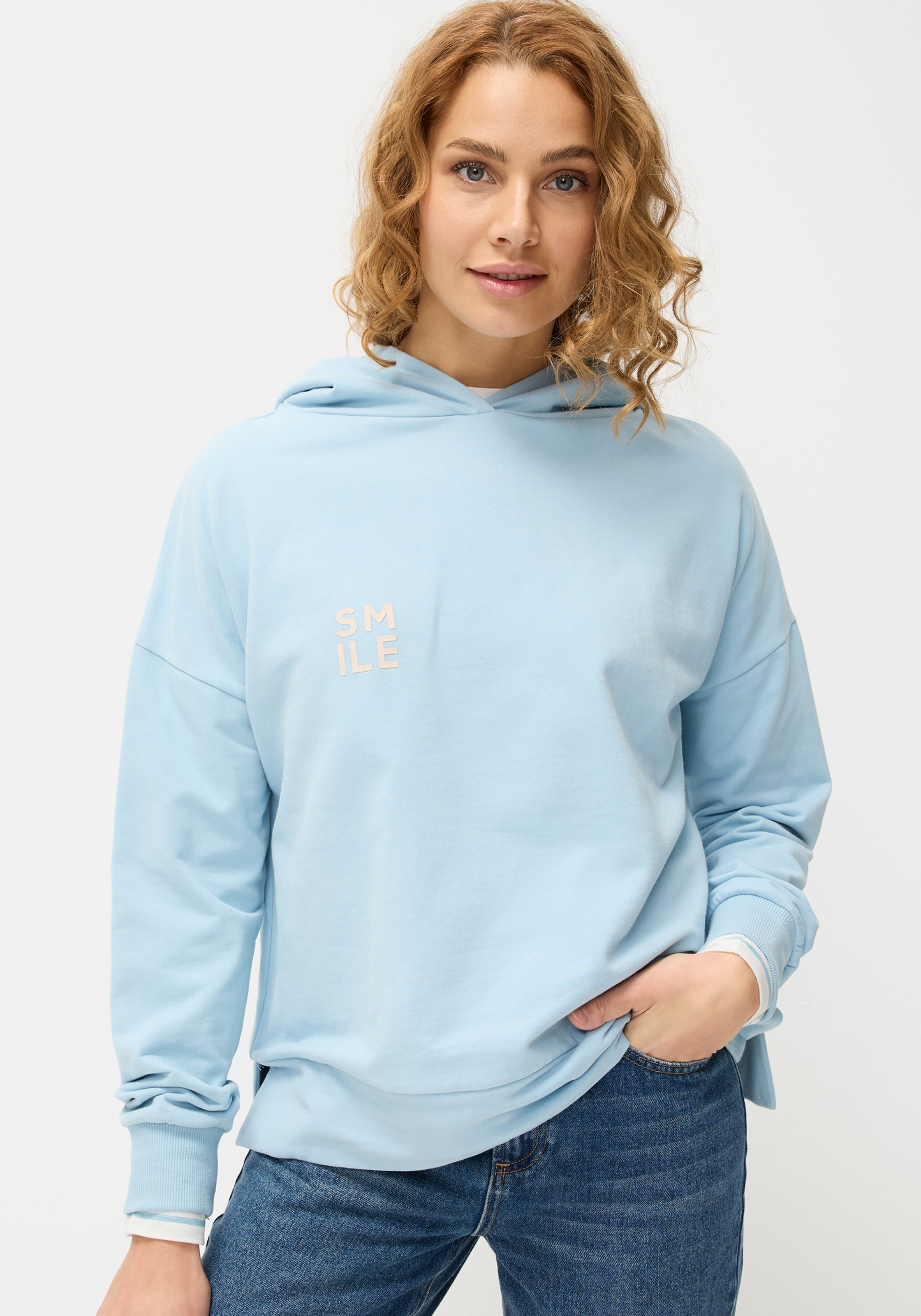 LASCANA Kapuzensweatshirt, mit Rückenprint günstig online kaufen