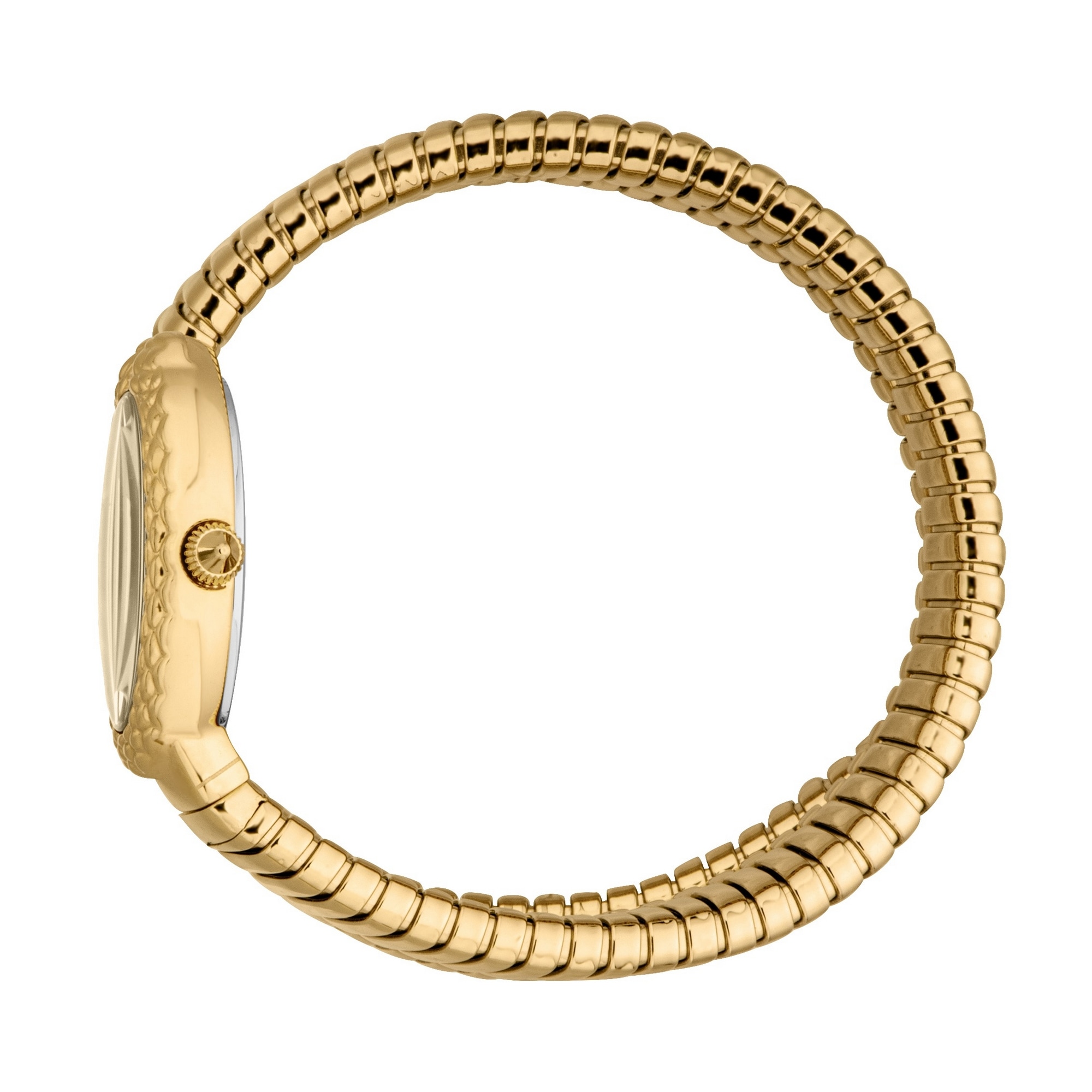 Just Cavalli Time Quarzuhr »Signature Snake« Armbanduhr, Damenuhr, Edelstahlarmband, analog, Kristallsteine
