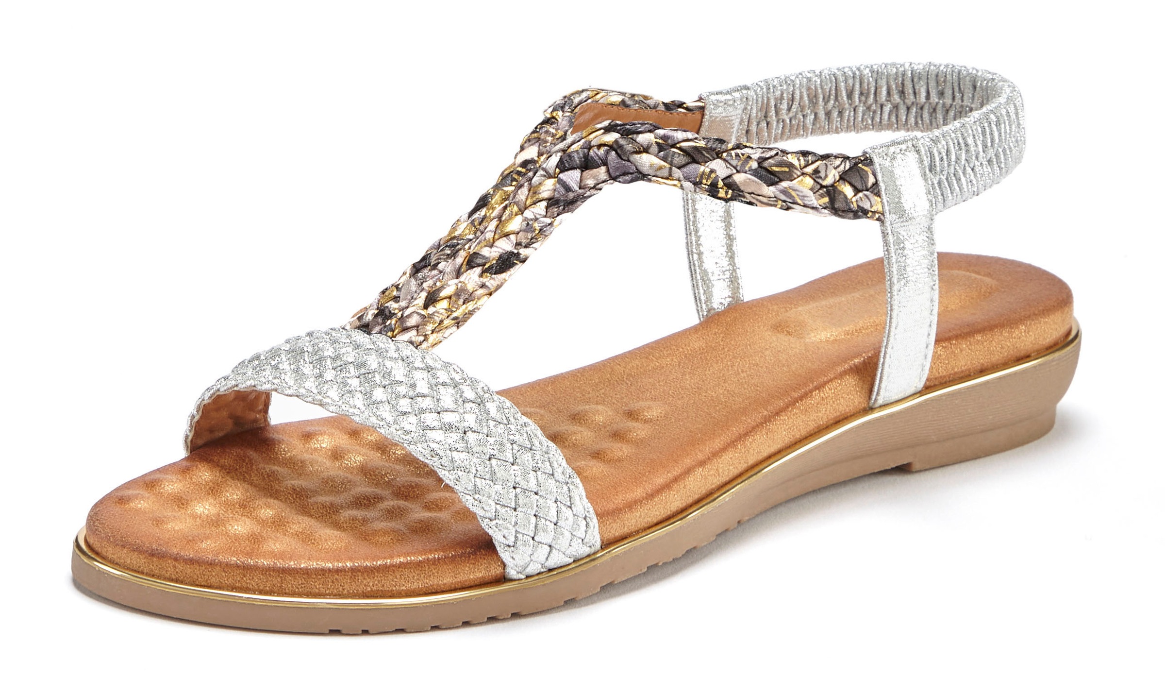 Vivance Sandale "Sommerschuh", Sandalette, Sommerschuh mit geflochtenen Rie günstig online kaufen