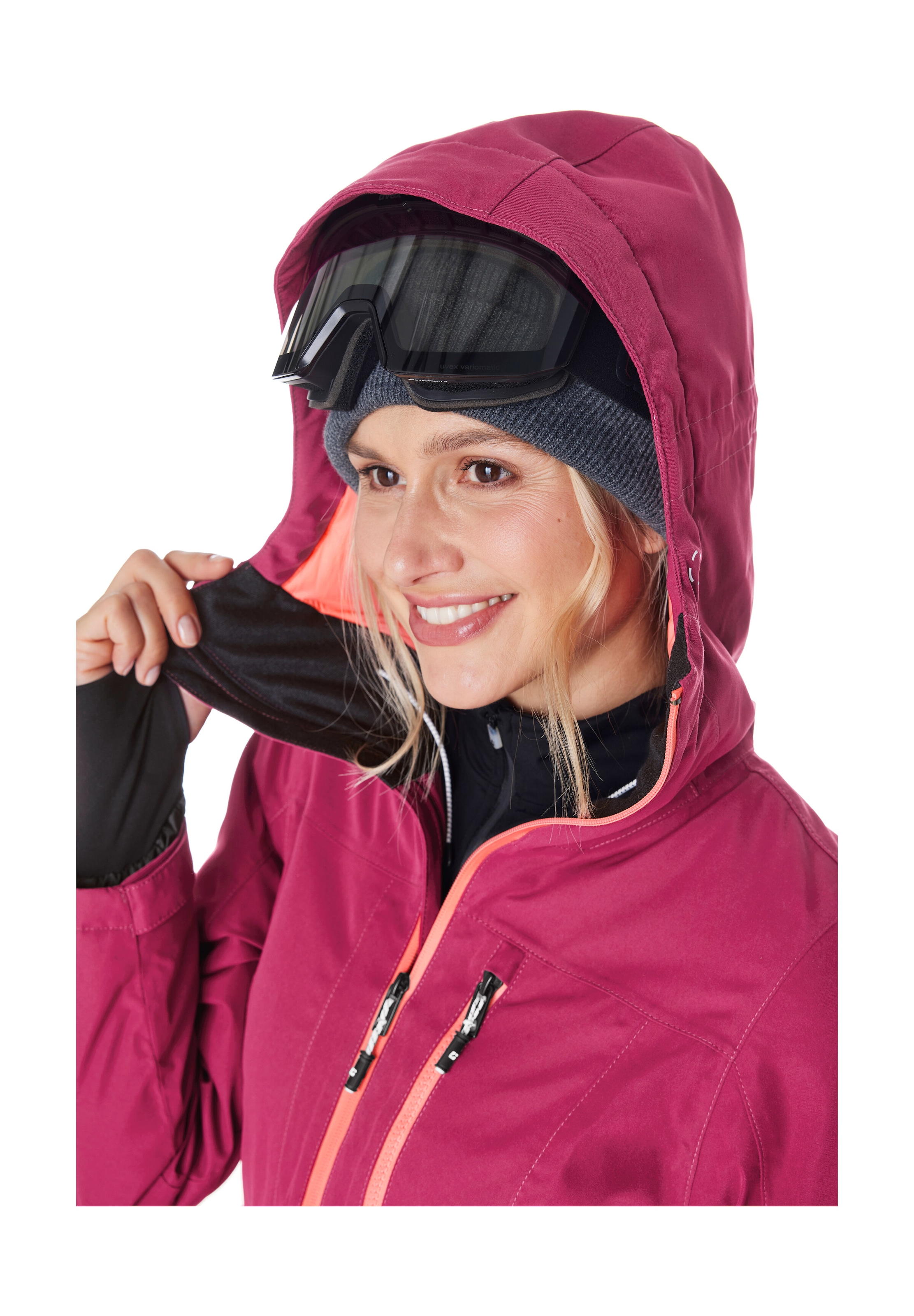 Killtec Skijacke »KSW 276 WMN SKI JCKT« Wasserdichte Damenjacke mit Schneefang, Atmungsaktivität und Taschen