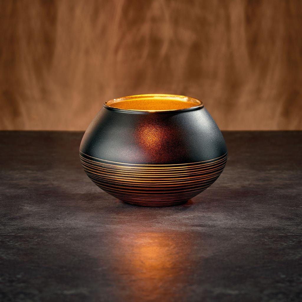 Villeroy & Boch Dekovase »Deko-Set Manufacture Swirl 3er Set schwarz«