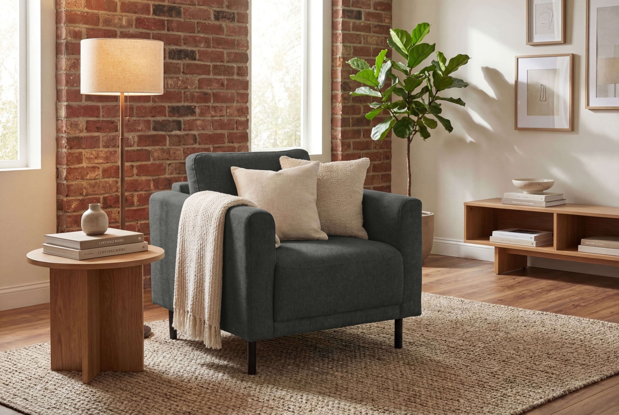 OTTO home Sessel "Sveeva, Breite 78 cm, schwarze Metallfüße" langlebiger Webstoff, viele Farben zur Auswahl