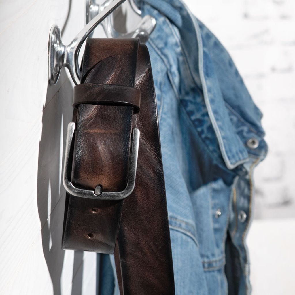 BERND GÖTZ Ledergürtel "Ledergürtel mit rustikalem Look und Schattenkanten" günstig online kaufen