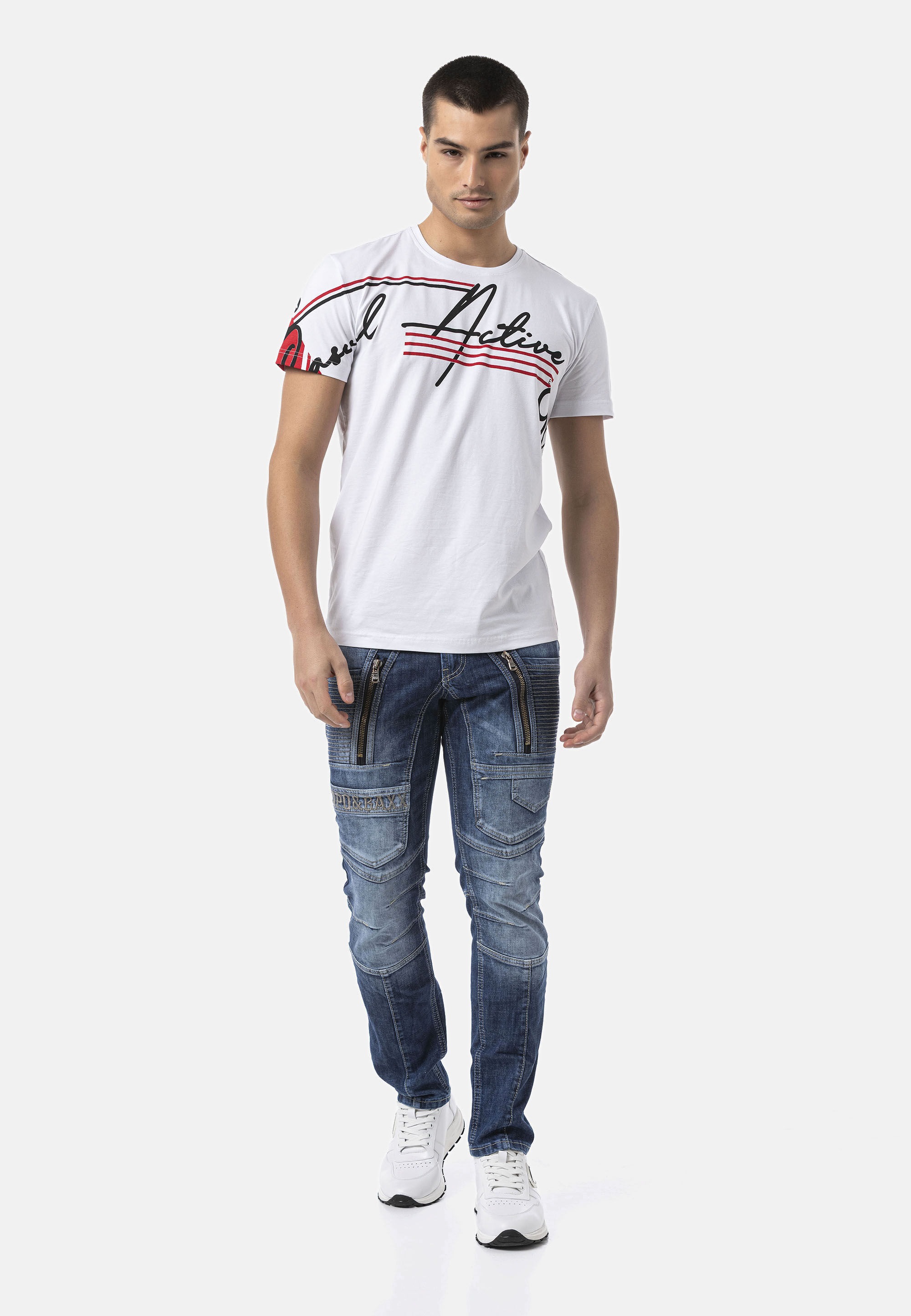 Cipo & Baxx 5-Pocket-Jeans »CD844« Jeans im Used-Look