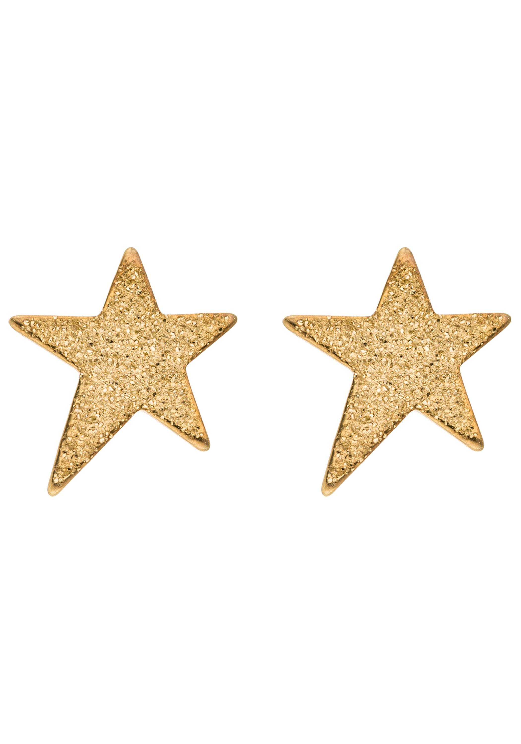 JOBO Paar Ohrstecker »Sterne mit Glitzer« 375 Gold