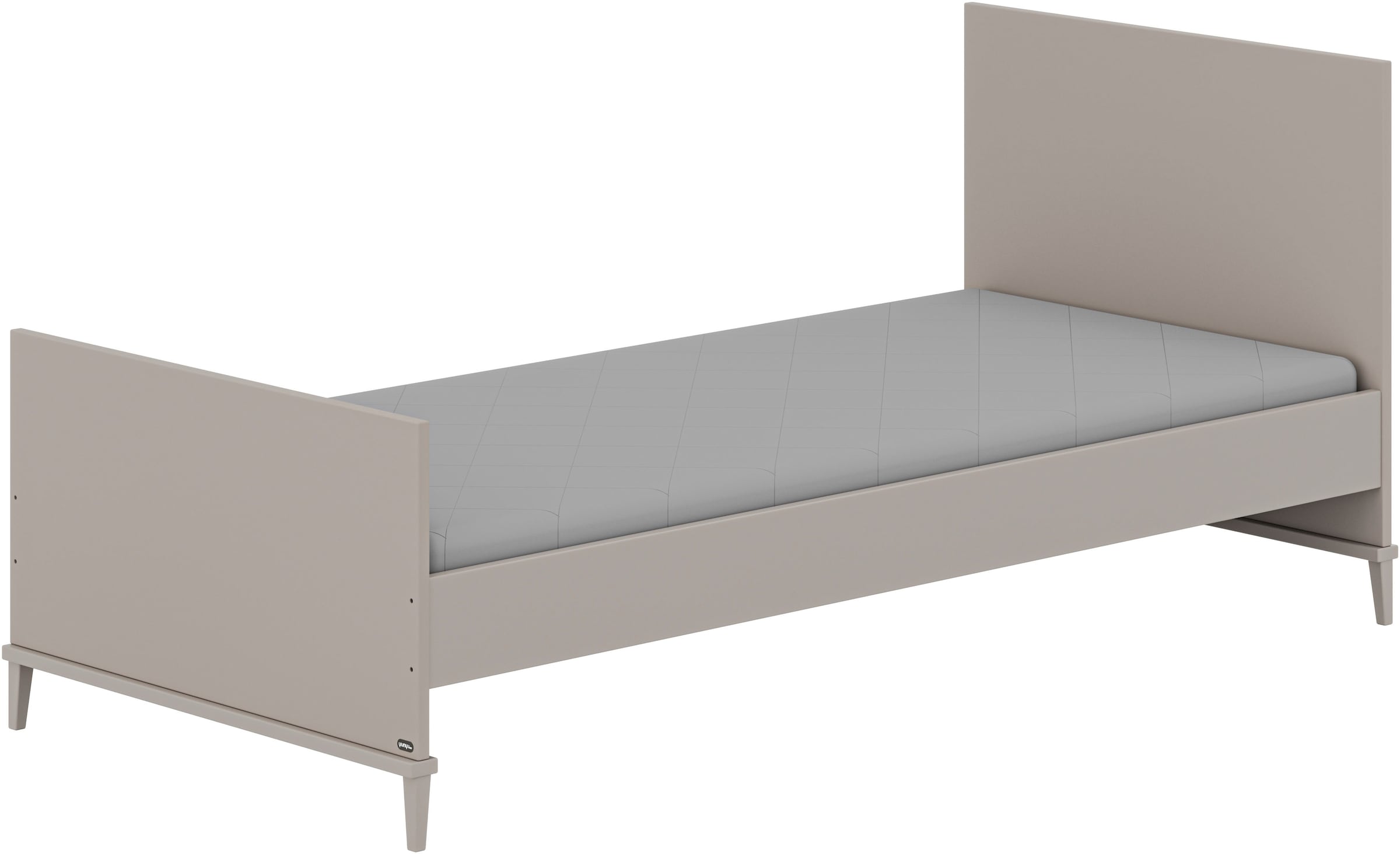 YUNY by PAIDI Kinderbett "BROTHER STU 90x200cm Jugendliege in Taupe", (B/H/ günstig online kaufen