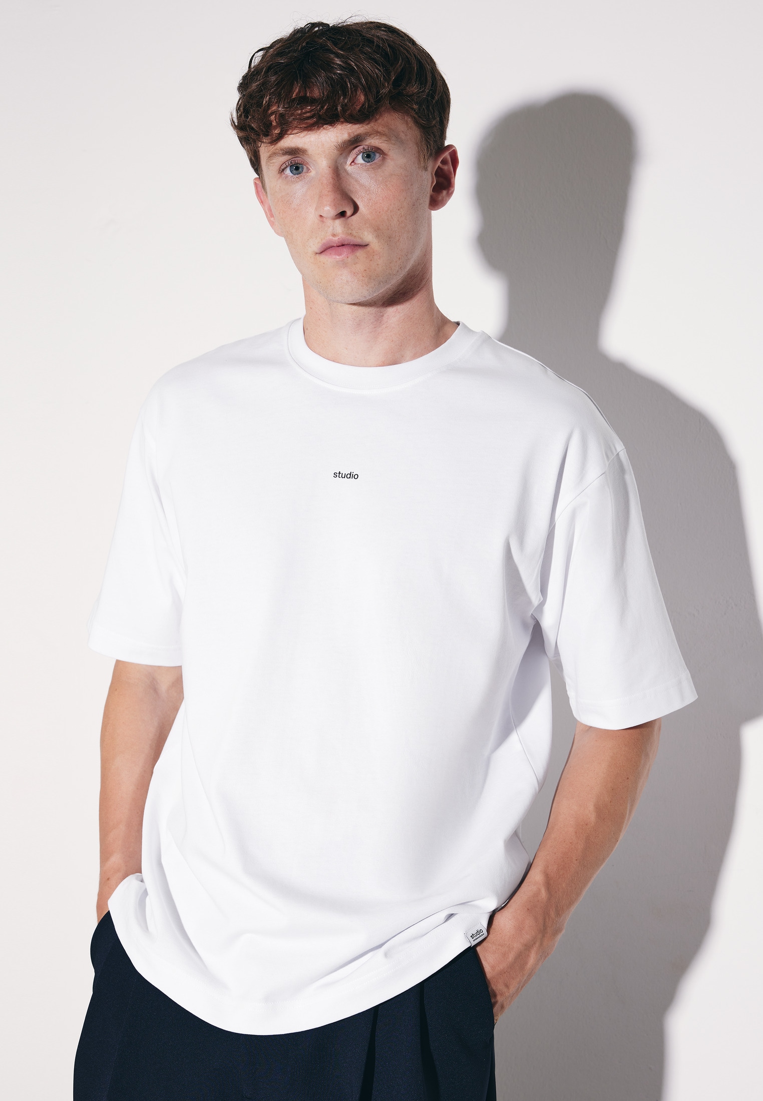 studio seidensticker T-Shirt "Studio" 1/2 Rundhals Uni
