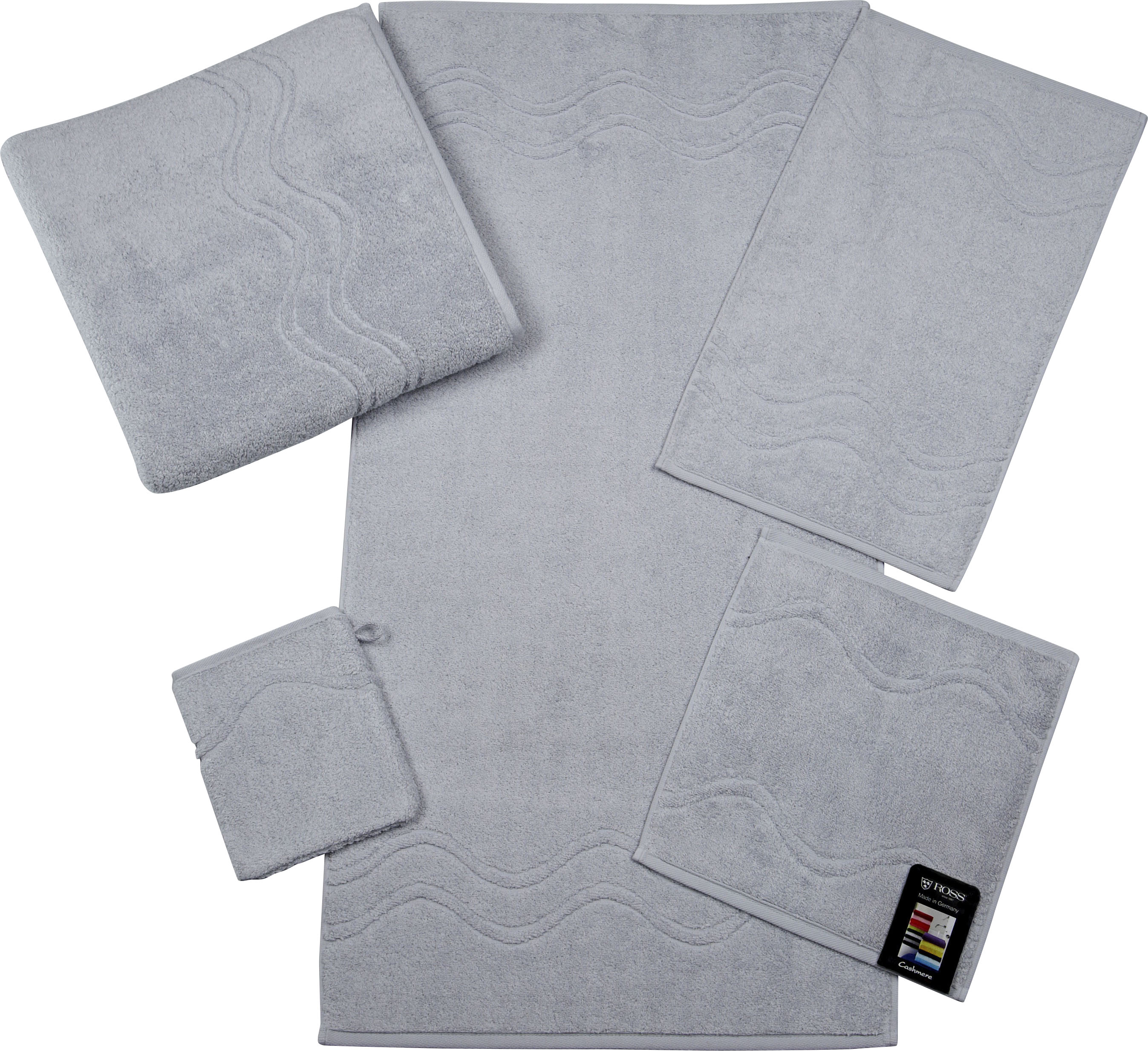 Thumbnail - ROSS Handtuch "Cashmere feeling", (2 St.), mit Wellenbordüre
