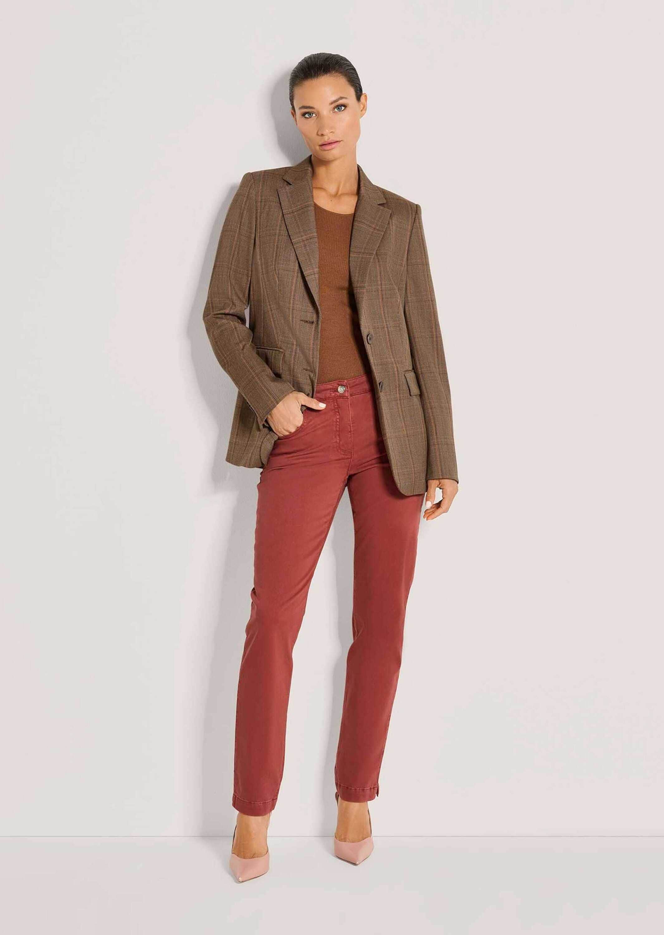 MADELEINE Jackenblazer »Blazer Karierter Blazer im Brit-Chic-Stil«