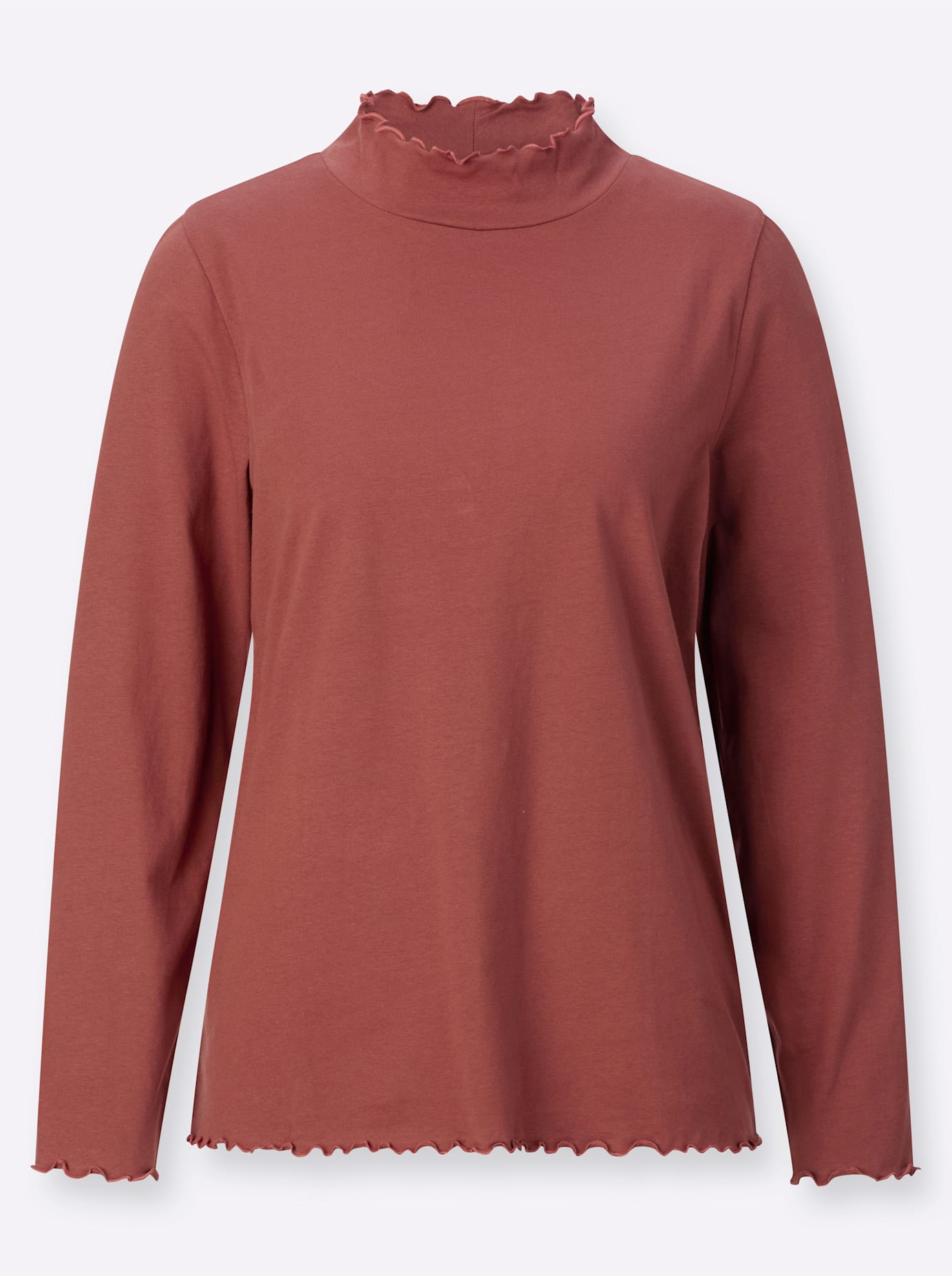Thumbnail - Classic Basics Langarmshirt "Stehkragen-Shirt", (1 tlg.)