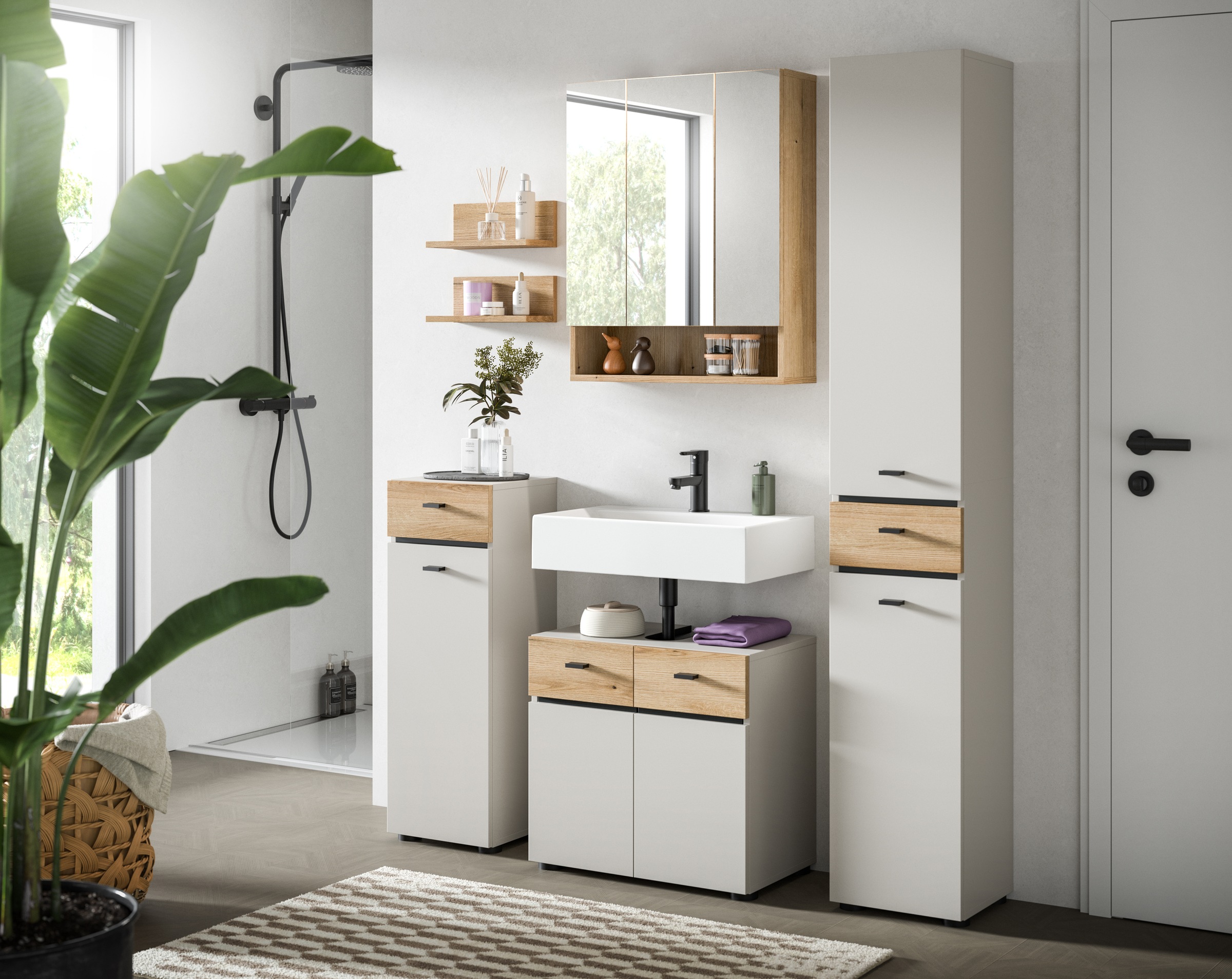 welltime Badmöbel-Set "VANN, 6-teilige moderne Badkombination, individuell günstig online kaufen