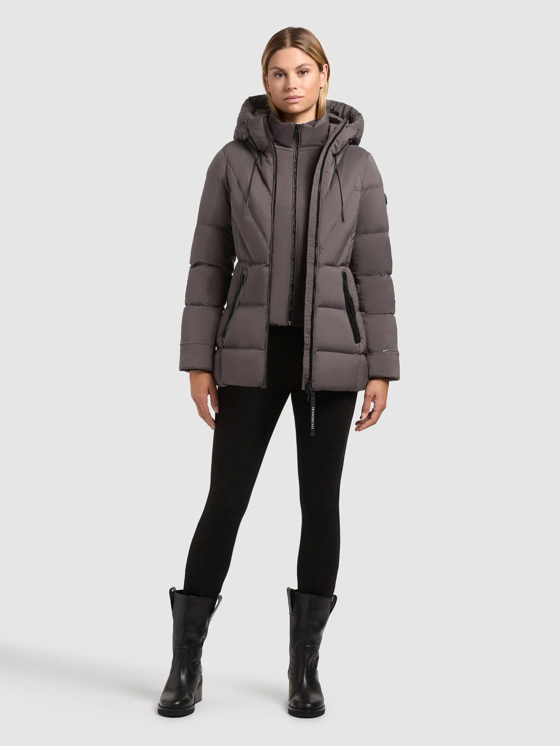 khujo Steppjacke "RABB" mit Kapuze günstig online kaufen
