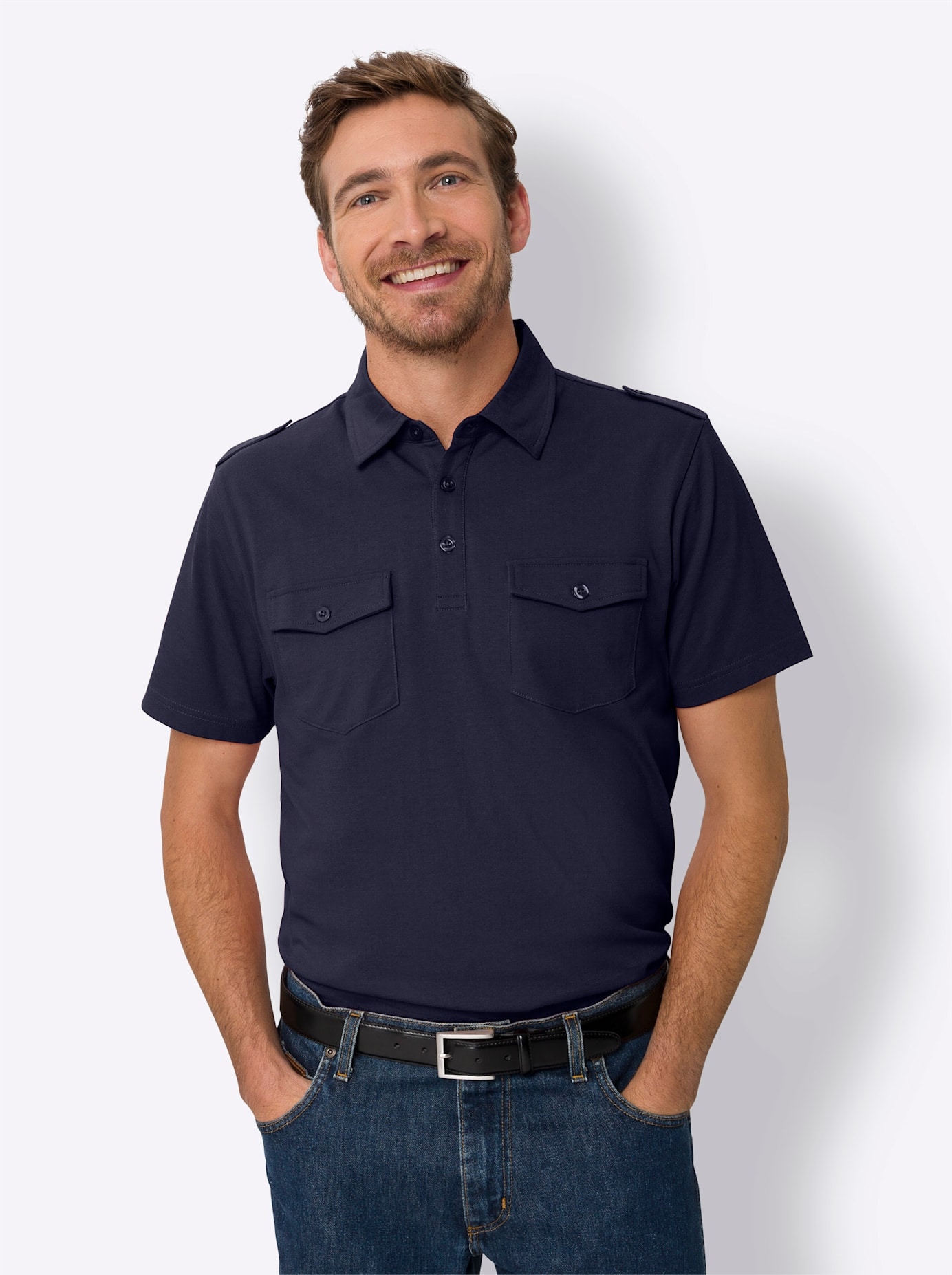 Classic Poloshirt "Kurzarm-Poloshirt" 1 Stk. tlg. günstig online kaufen