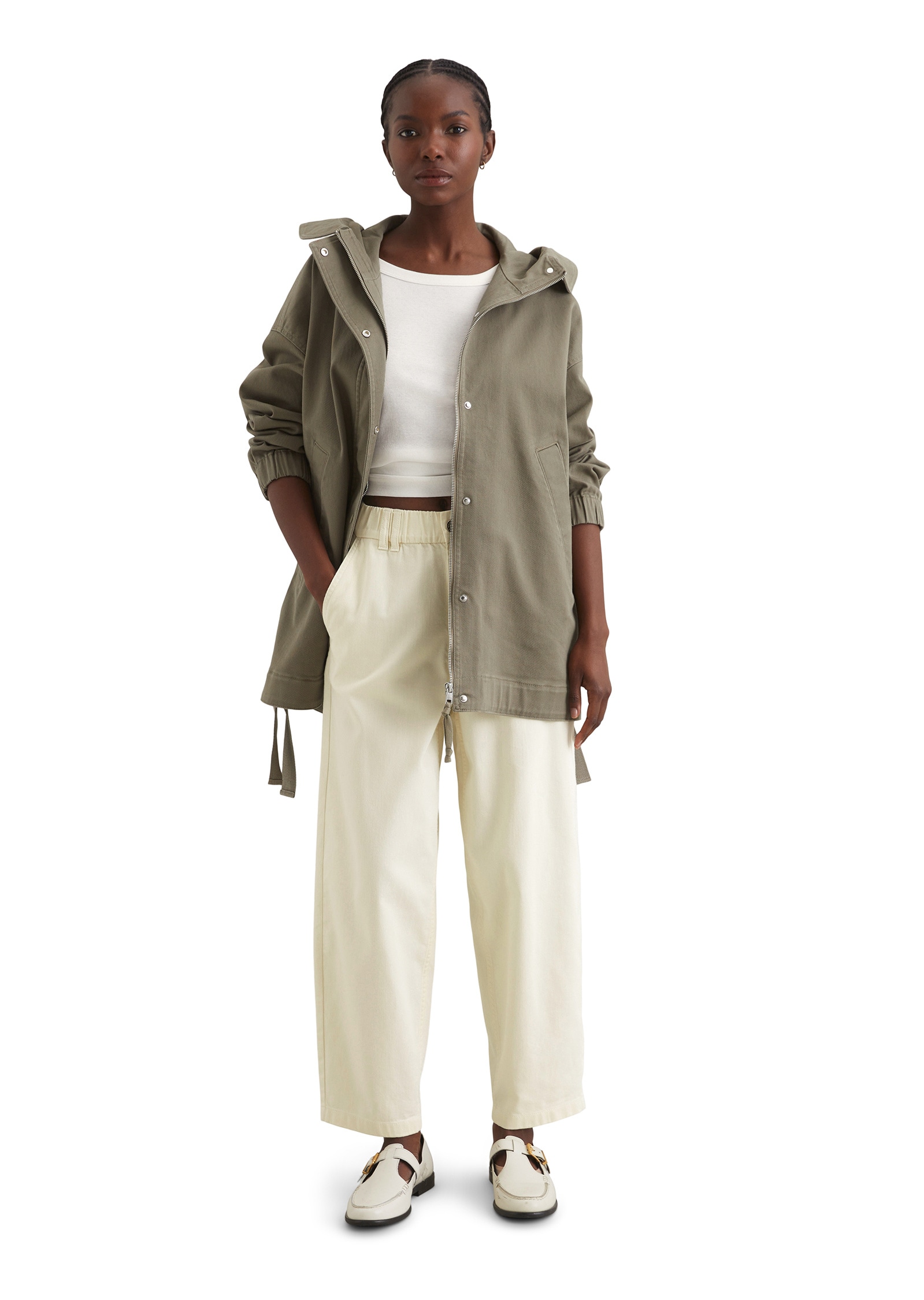 Marc O'Polo DENIM Kurzmantel »aus Cotton Stretch Twill«
