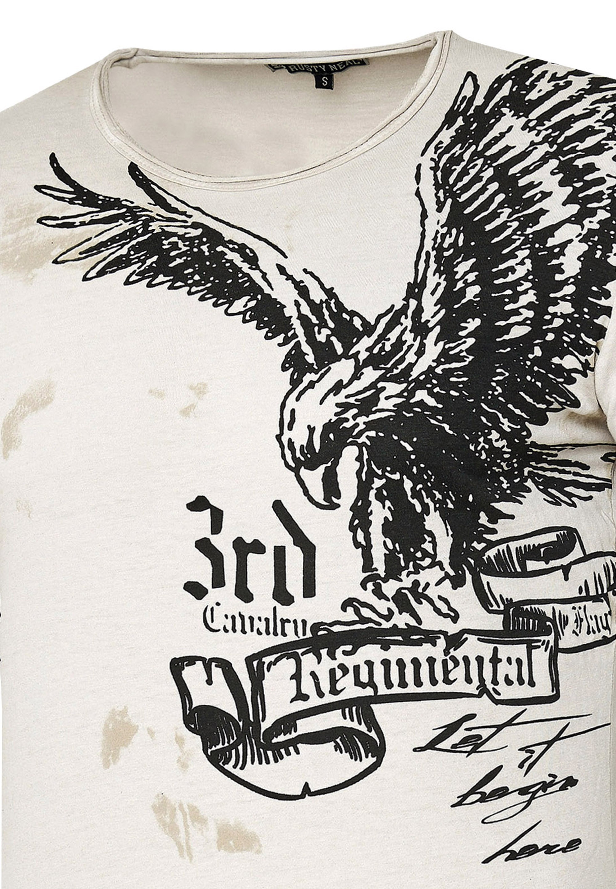 Rusty Neal T-Shirt, mit Adler-Print