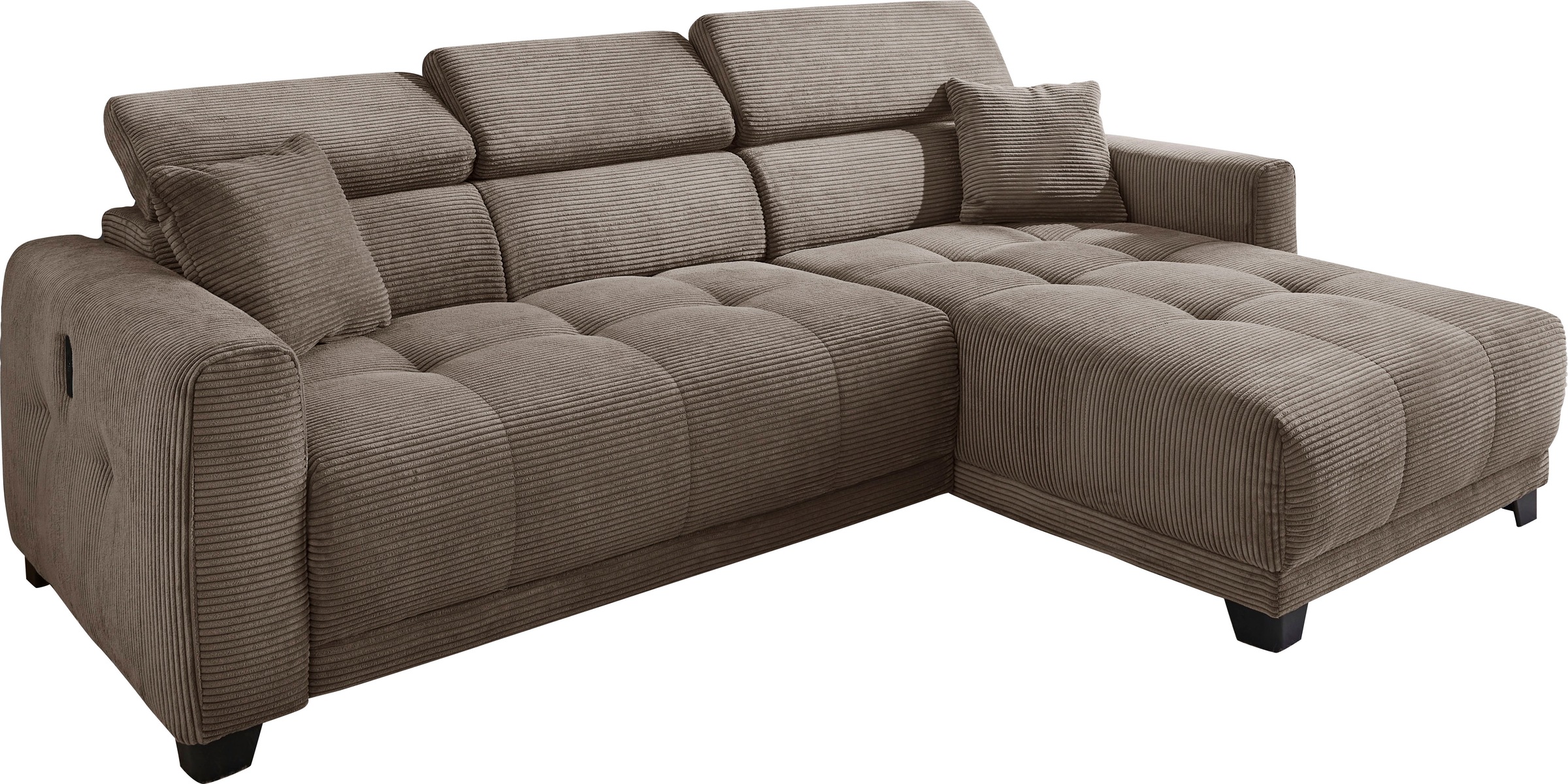 Jockenhöfer Gruppe Ecksofa "Cremona L-Form, B: 263 cm, mit 30 cm elektr. Si günstig online kaufen
