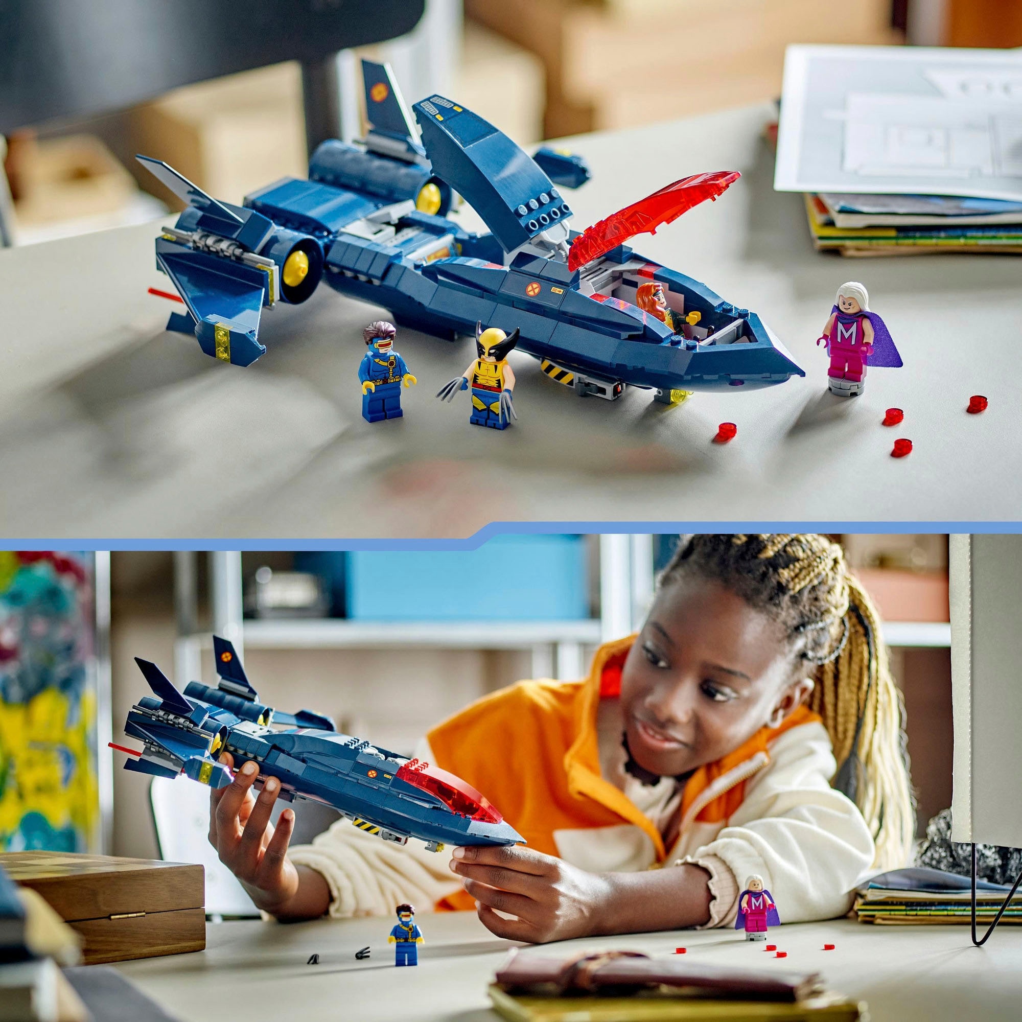 LEGO® Konstruktionsspielsteine »X-Jet der X-Men (76281), LEGO Super Heroes«, (359 St.), Made in Europe