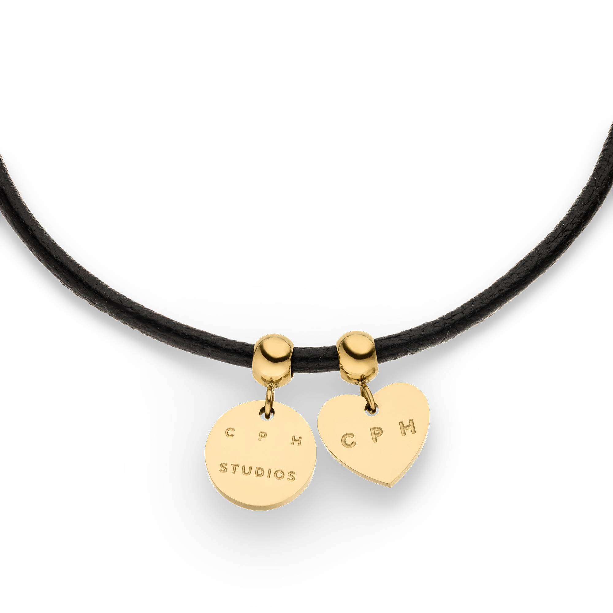 Copenhagen Studios Armband »Schmuck Geschenk Edelstahl Leather Charms, Herz«