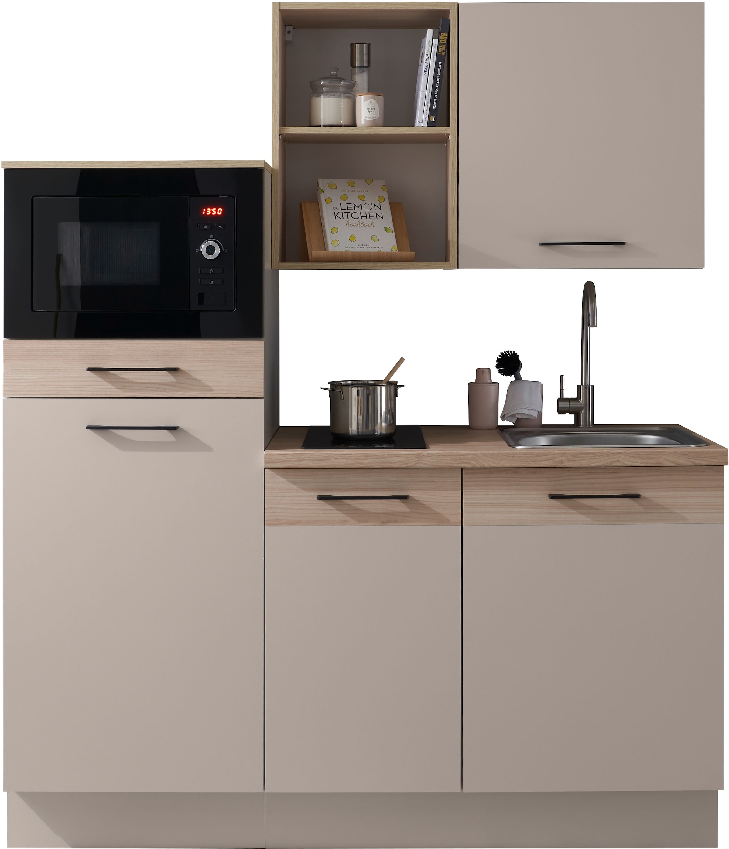 BASIC by Balculina Pantryküche "Marlon Pantryküche BxHxT 165x210x60 cm", Br günstig online kaufen