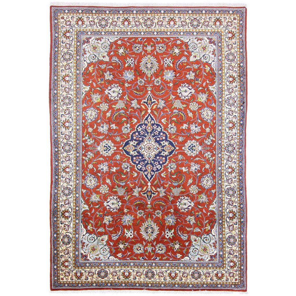 Wohnen Teppiche morgenland Wollteppich »Sarough Medaillon Ruggine 293 x 201 cm«, rechteckig, 1 mm Höhe, Unikat mit Zertifikat br Wohnen Teppiche morgenland Wollteppich »Sarough Medaillon Ruggine 293 x 201 cm«, rechteckig, 1 mm Höhe, Unikat mit Zertifikat br