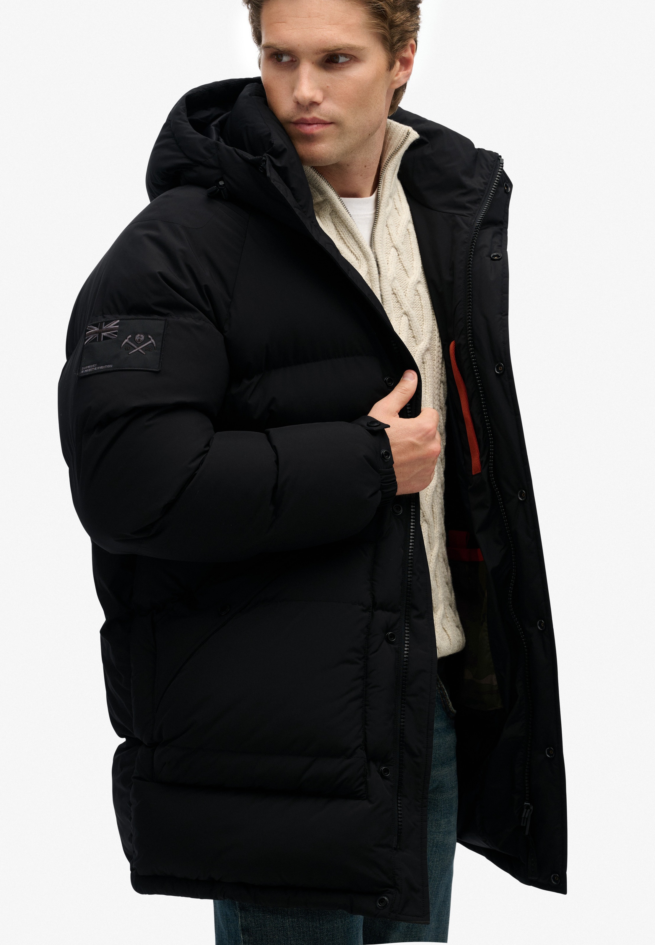 Thumbnail - Superdry Steppjacke "XPD LONGLINE BAFFLE PARKA" mitKapuze