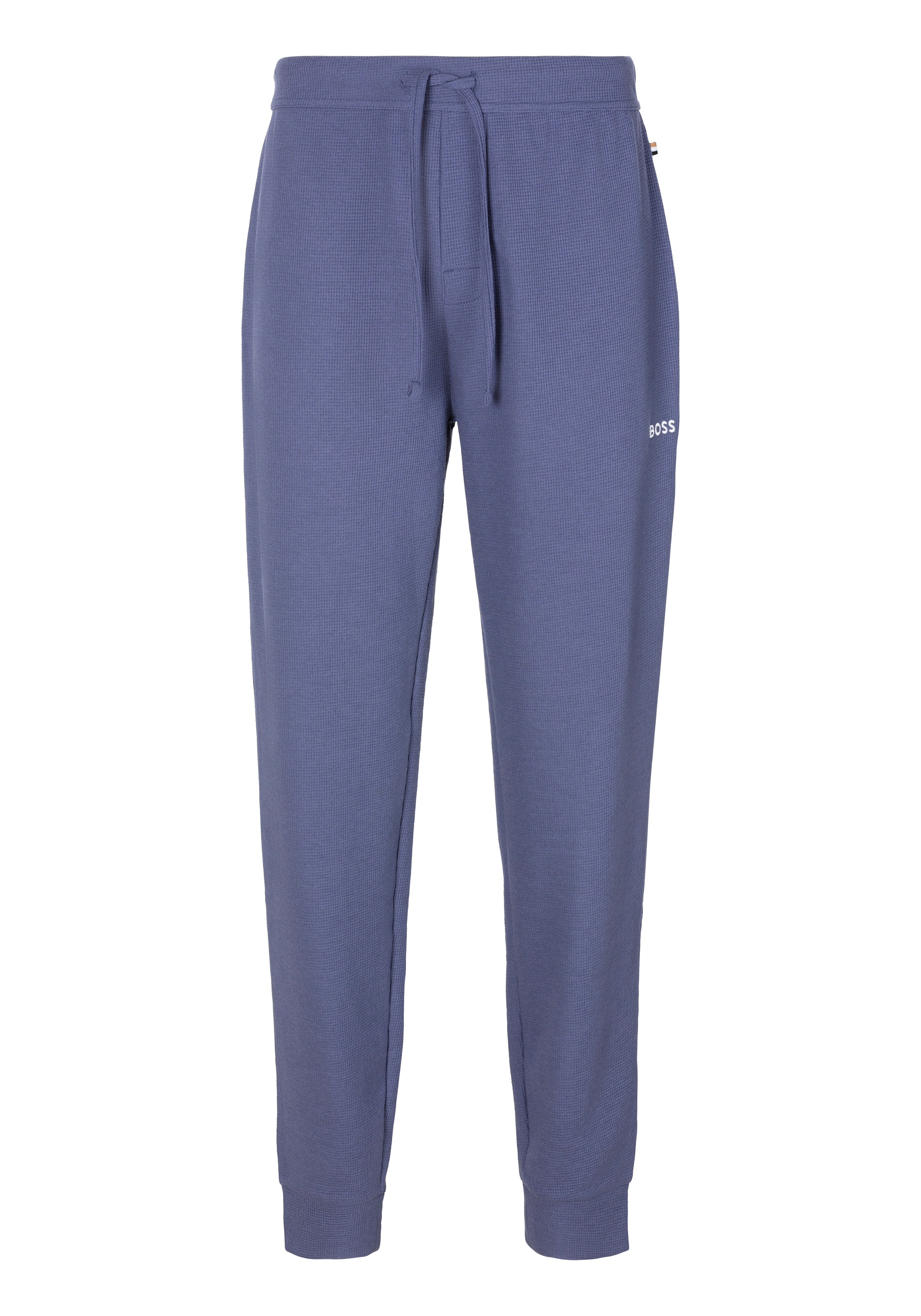 BOSS Pyjamahose "Waffle Pants Cuff", mit Logostickerei