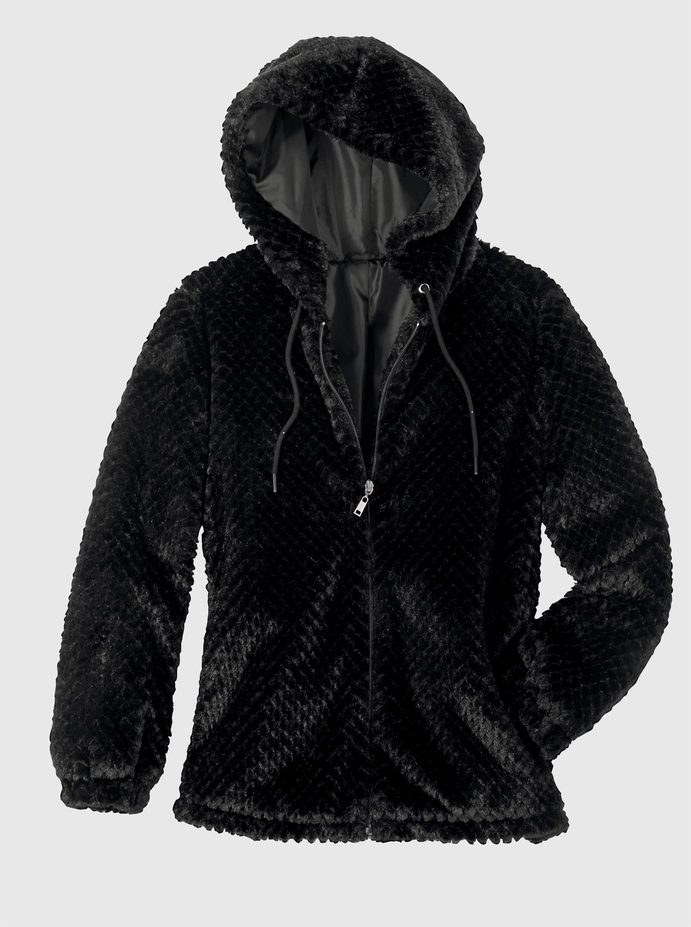 Classic Basics Langjacke, mit Kapuze