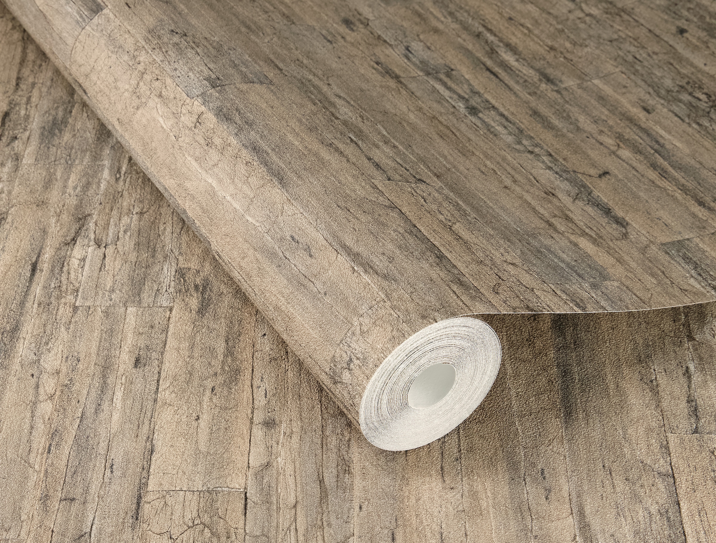 Rasch Vliestapete »Vliestapete mit Holzoptik Curiosity 537031«, Holz, Holzoptik