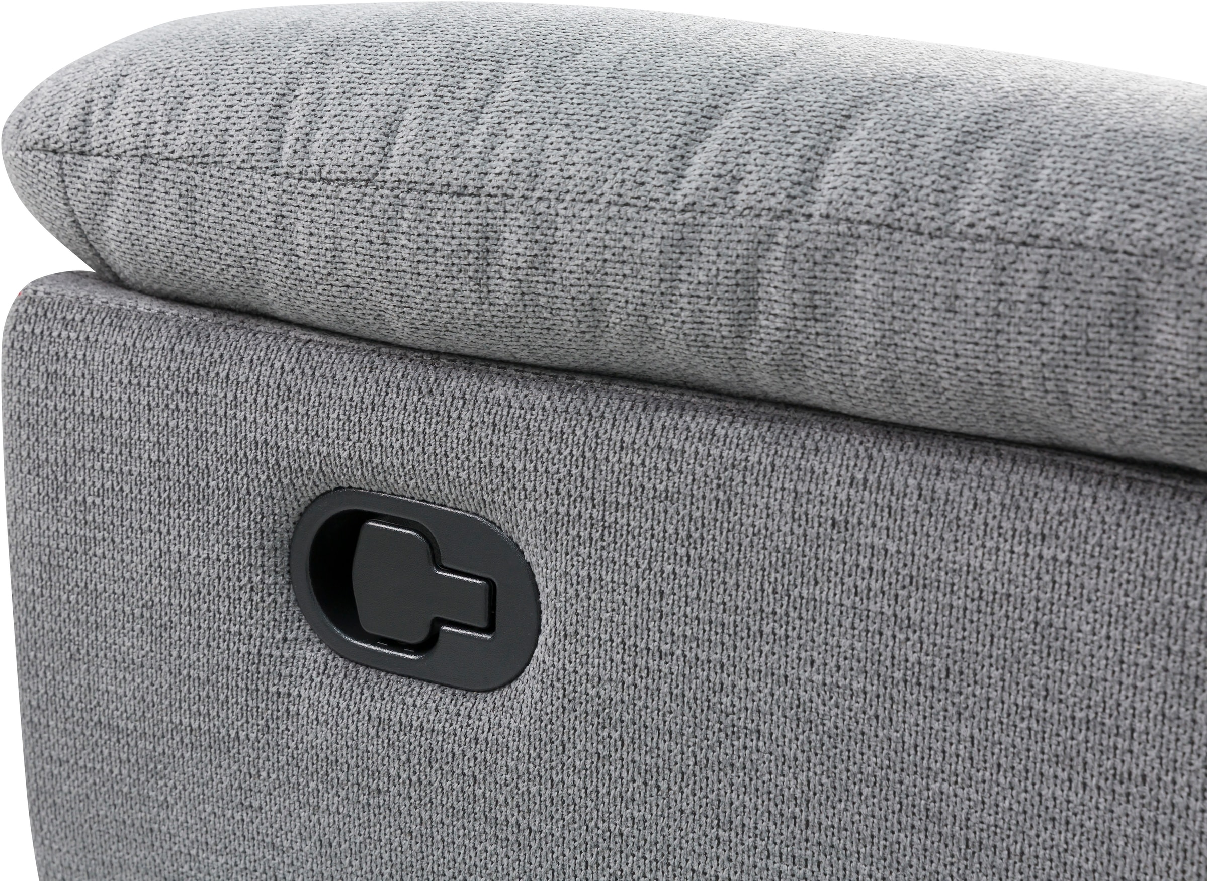 Home affaire 3-Sitzer »LANNOY, manuelle o. elelektrische Relaxfunktion in 2 Sitzen, USB A/C«, Liegefunktion (105°-150°), Reclinersofa, Webstoff, Federkern