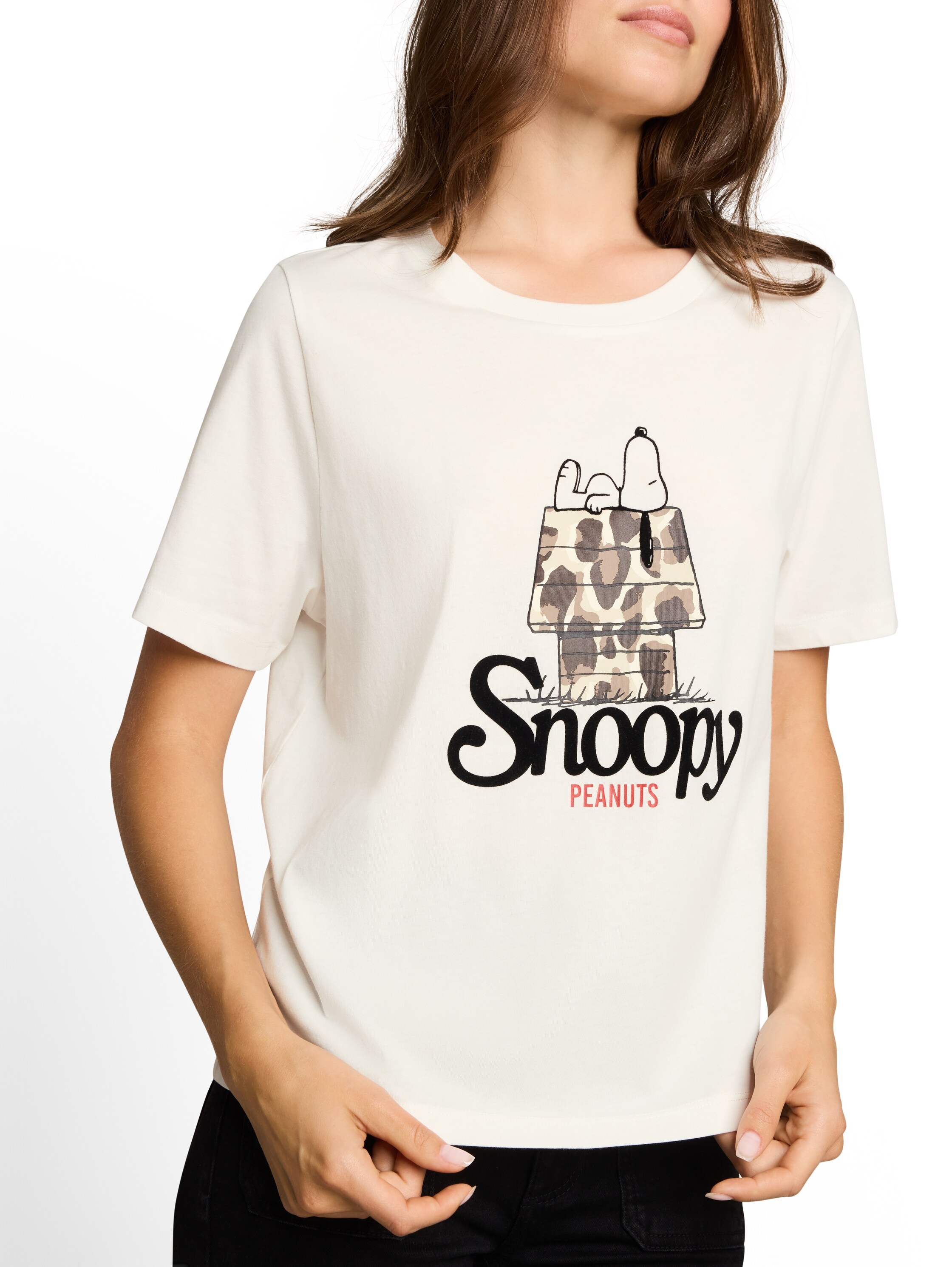 TOM TAILOR Kurzarmshirt »Regular« Sommershirt mit Peanuts/Snoopy-Print