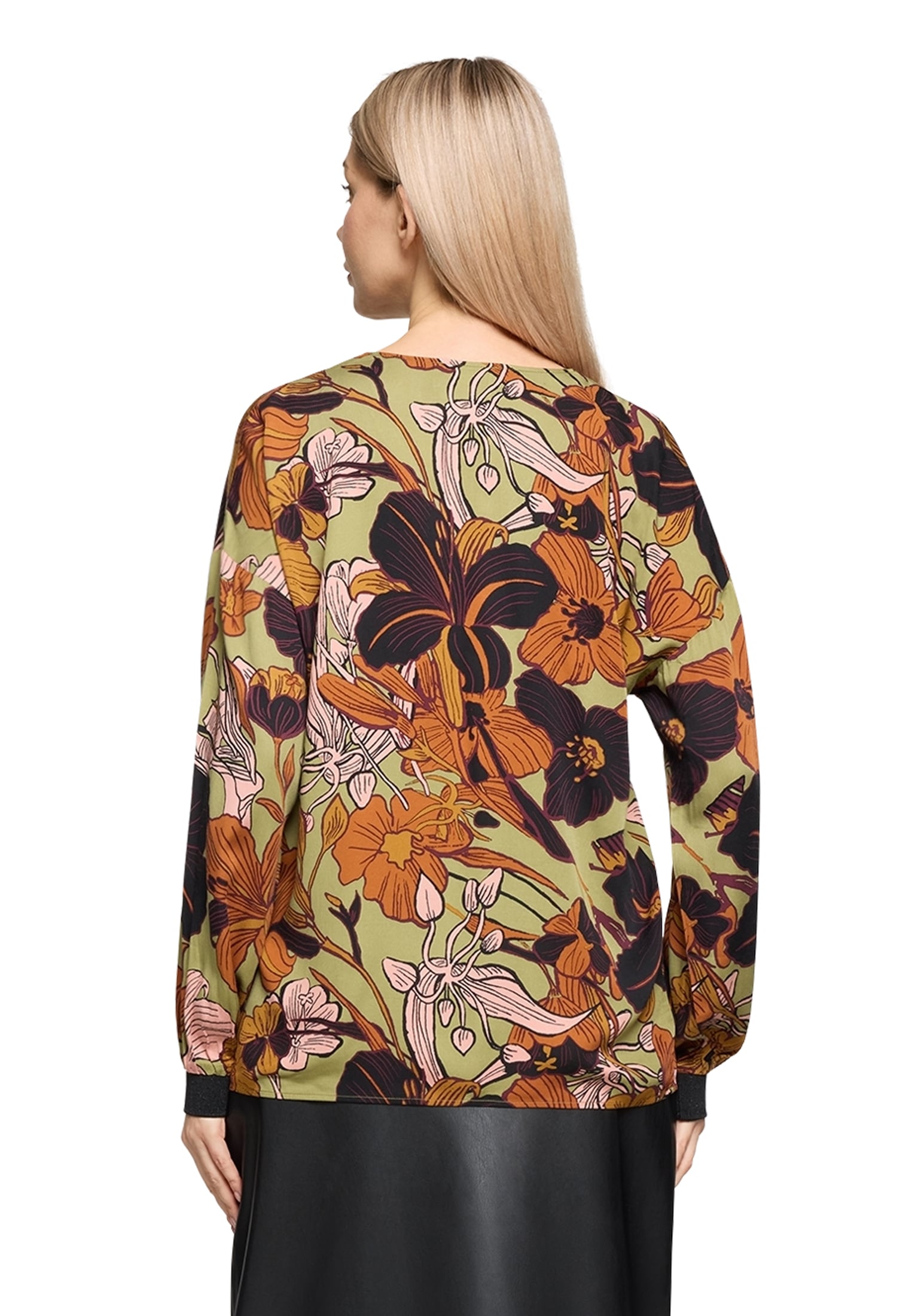 Cartoon Schlupfbluse »Damen mit Rippbündchen«