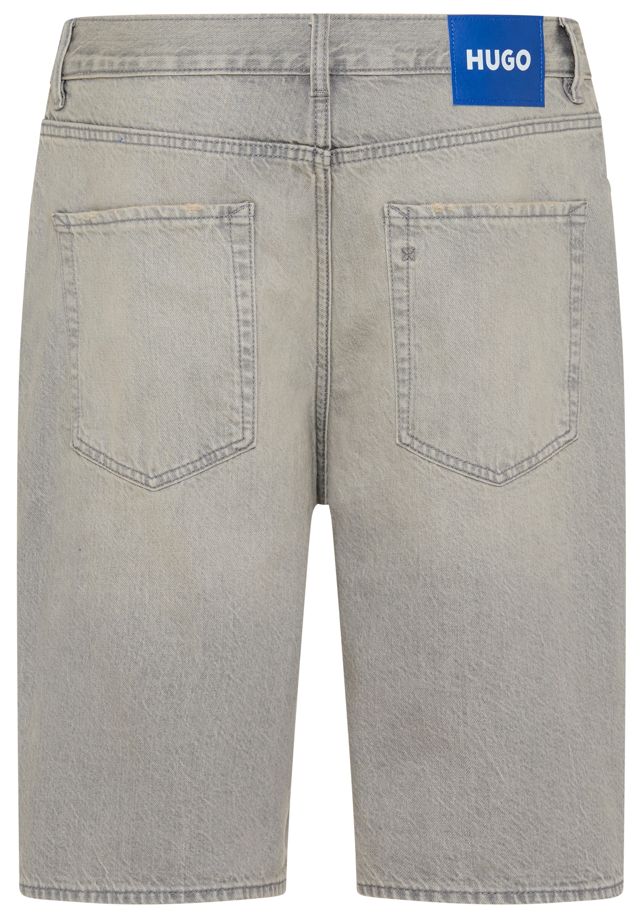HUGO Blue Skaterbermudas  Vintage grey stone washed, Regular Fit, reine Baumwolle