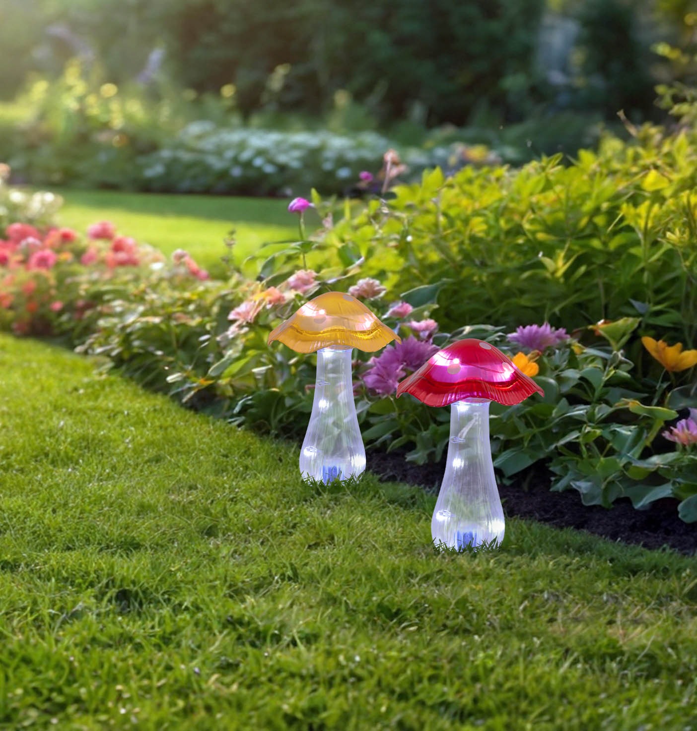 näve LED Solarleuchte "Mantar" LED-Modul 2 Stk. Kaltweiß 2er Set Dekoerdspi günstig online kaufen