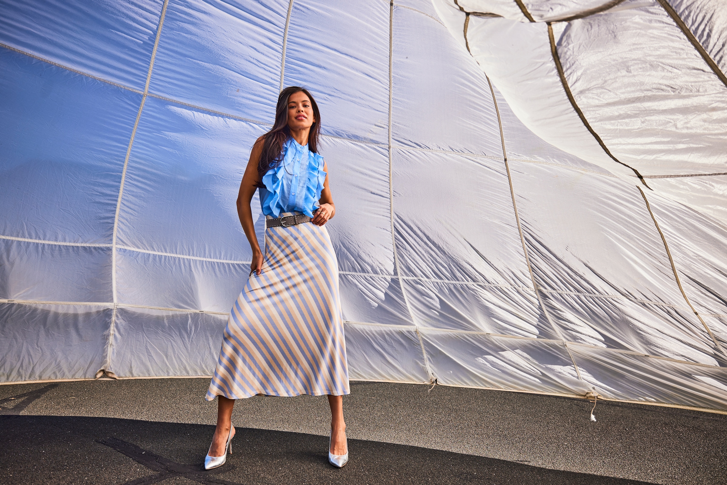 Aniston SELECTED Maxirock mit innenliegenden, elastischen Gummiband - NEUE KOLLEKTION