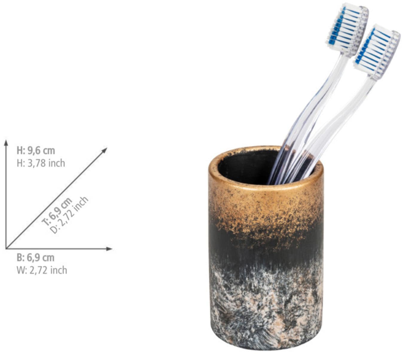 WENKO Badaccessoire-Set »Lacona« bestehend aus Seifenspender, WC-Garnitur, Zahnputzbecher aus Beton