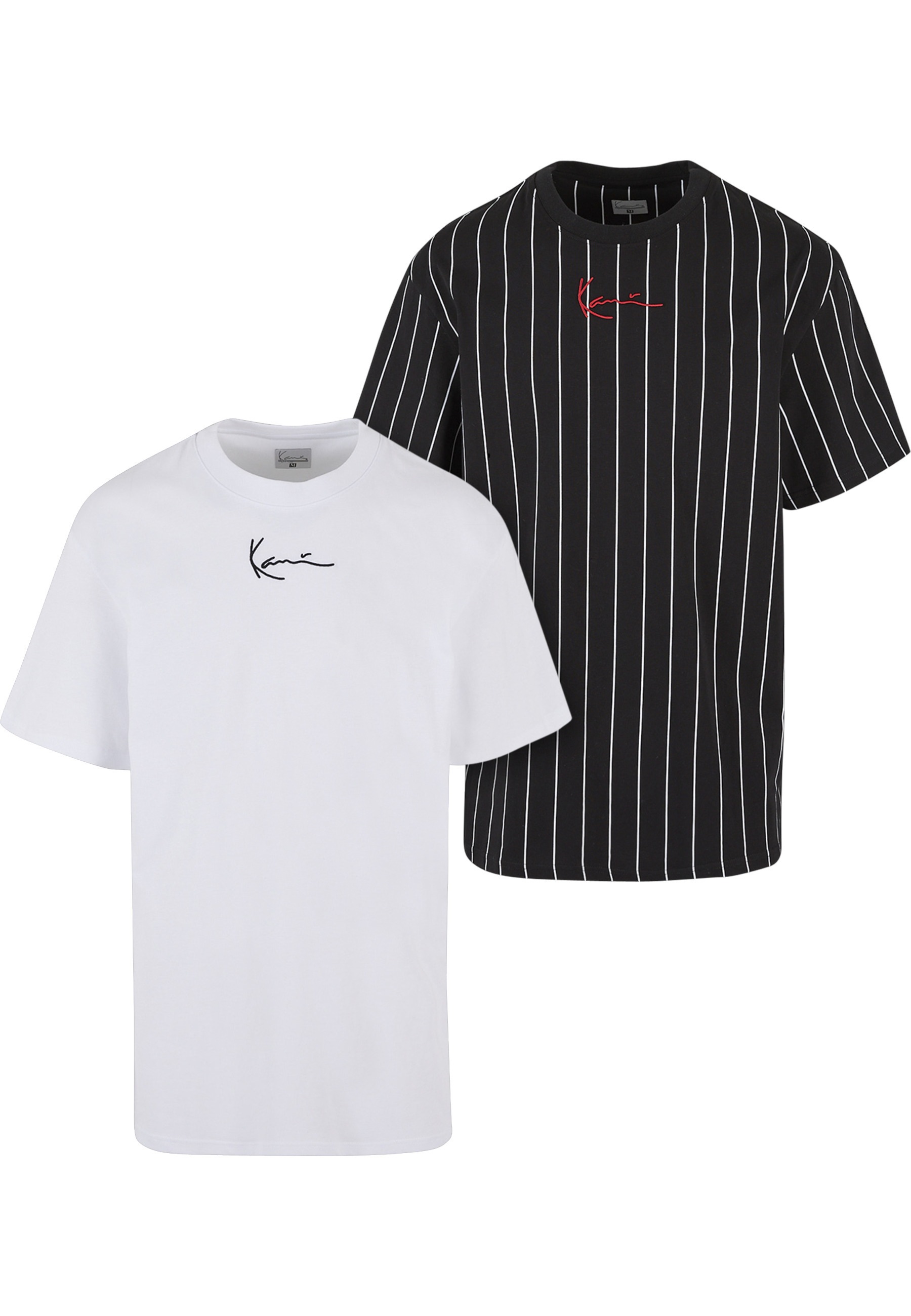 Karl Kani T-Shirt "Karl Kani Herren KM222-101-1 KK 2-Pack Pinstripe + Essential Tee" 1 Stk.