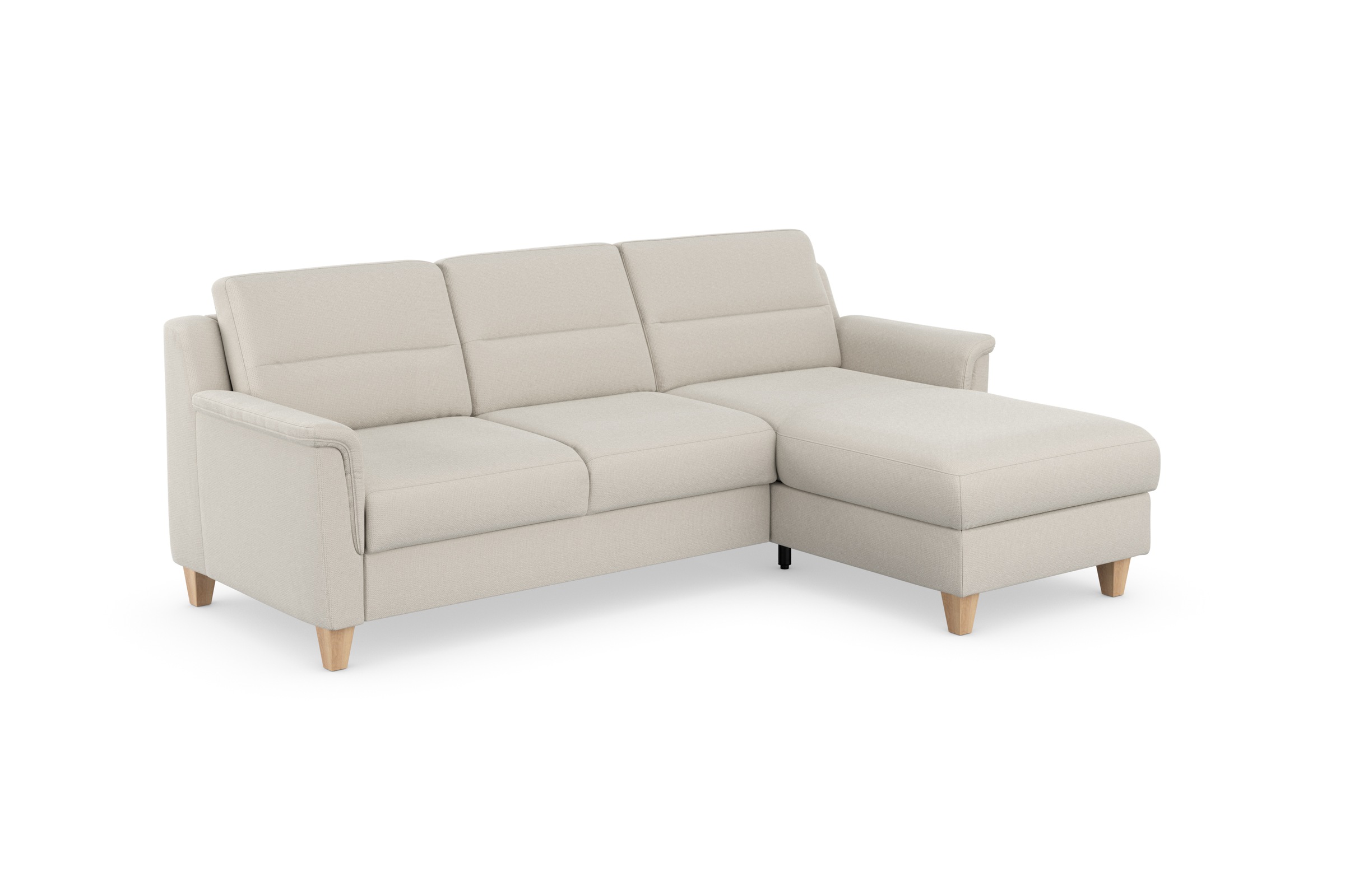 sit&more Ecksofa »Farö L-Form«, inklusive Federkern, wahlweise mit Bettfunktion und Bettkasten