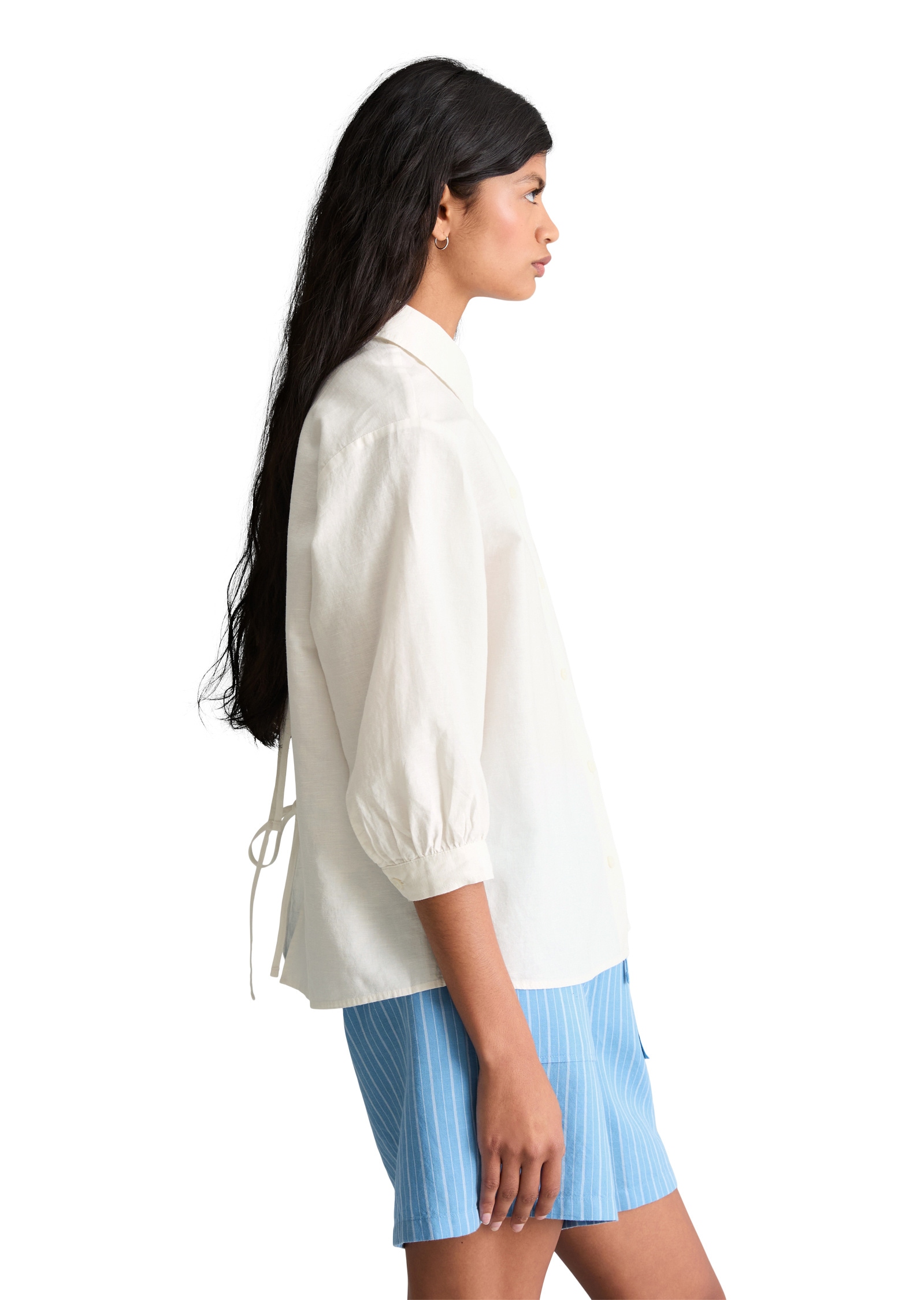 Marc O'Polo DENIM Langarmbluse »aus Leinen-Baumwolle-Mix«