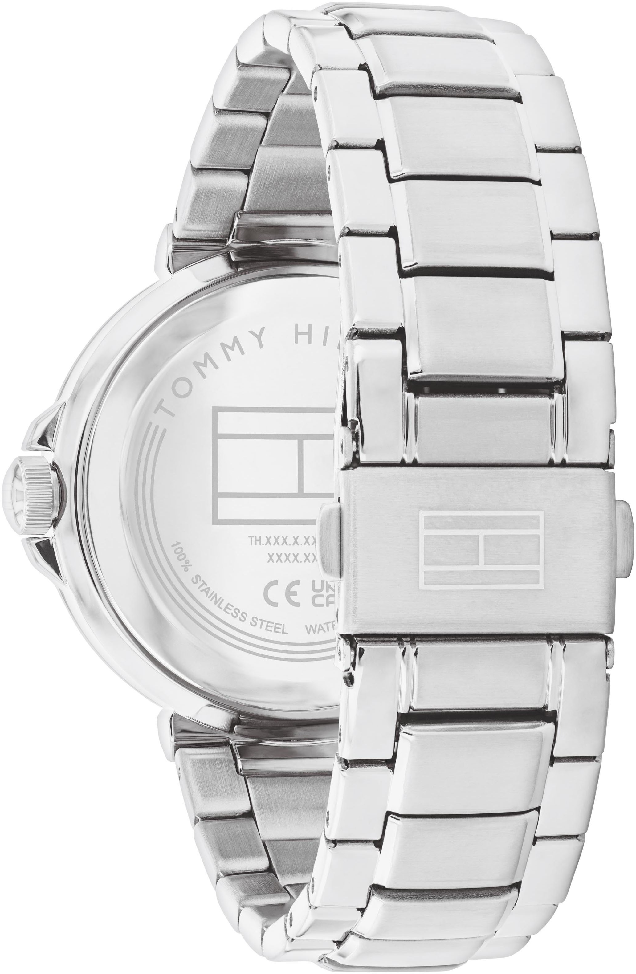 Tommy Hilfiger Multifunktionsuhr »LORI«, Quarzuhr, Armbanduhr, Damenuhr, Edelstahlarmband, Edelstahlarmband