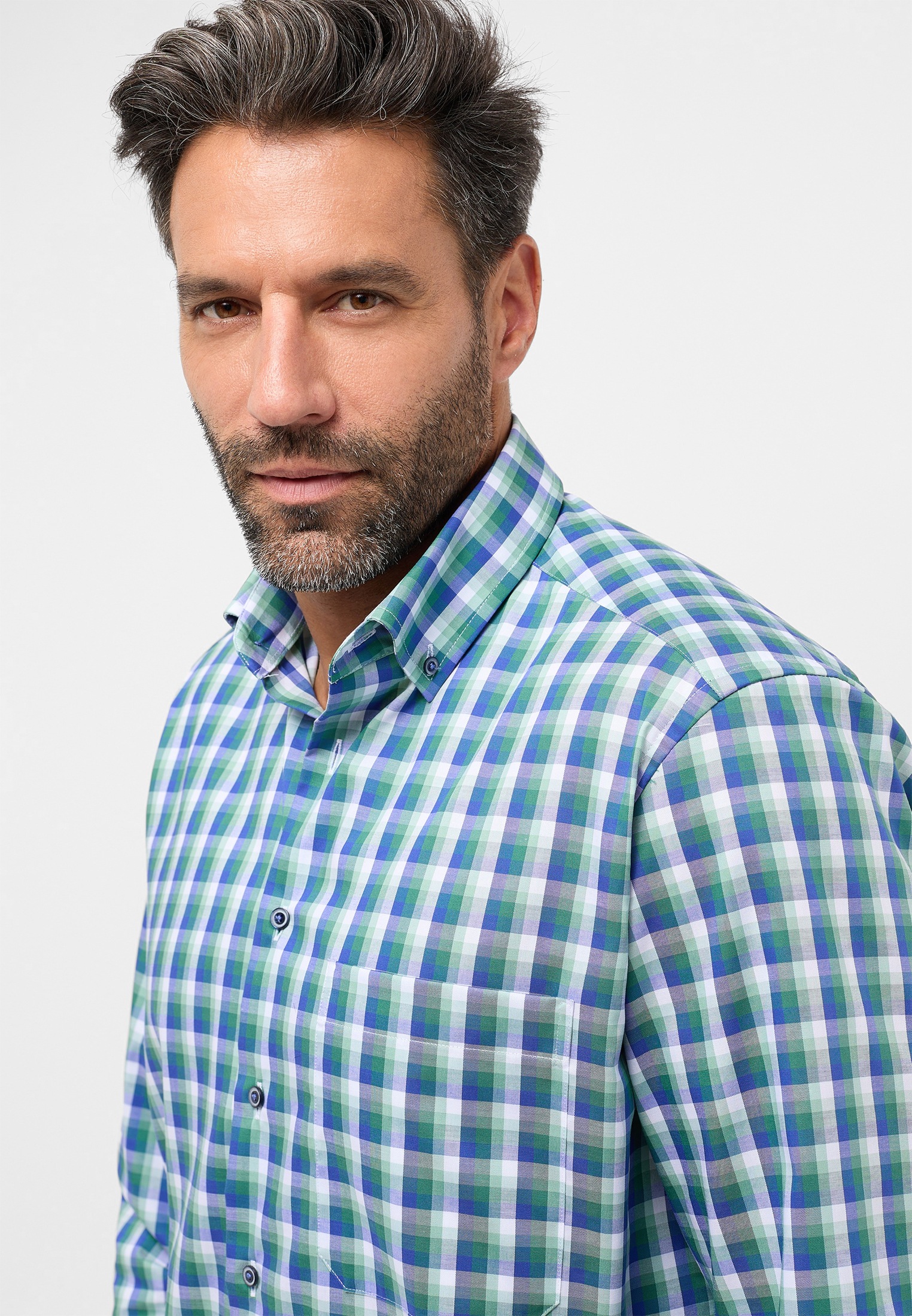 Thumbnail - Eterna Langarmhemd "COMFORT FIT" NON IRON (bügelfrei)