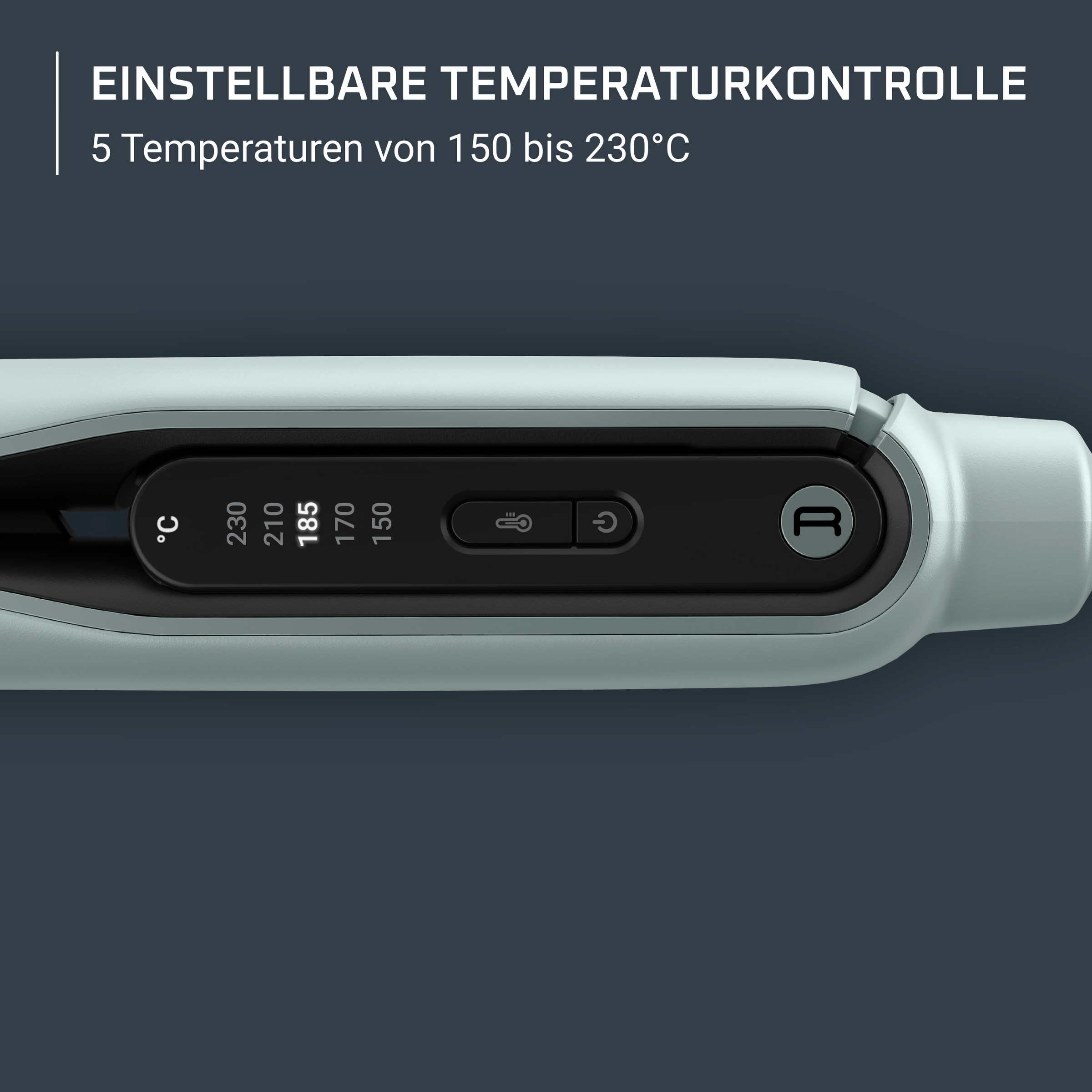 Rowenta Glätteisen »Rowenta Thermoglide«, Titanium, Titanium-Beschichtung, 5 Temperaturstufen von 170°C bis 230°C