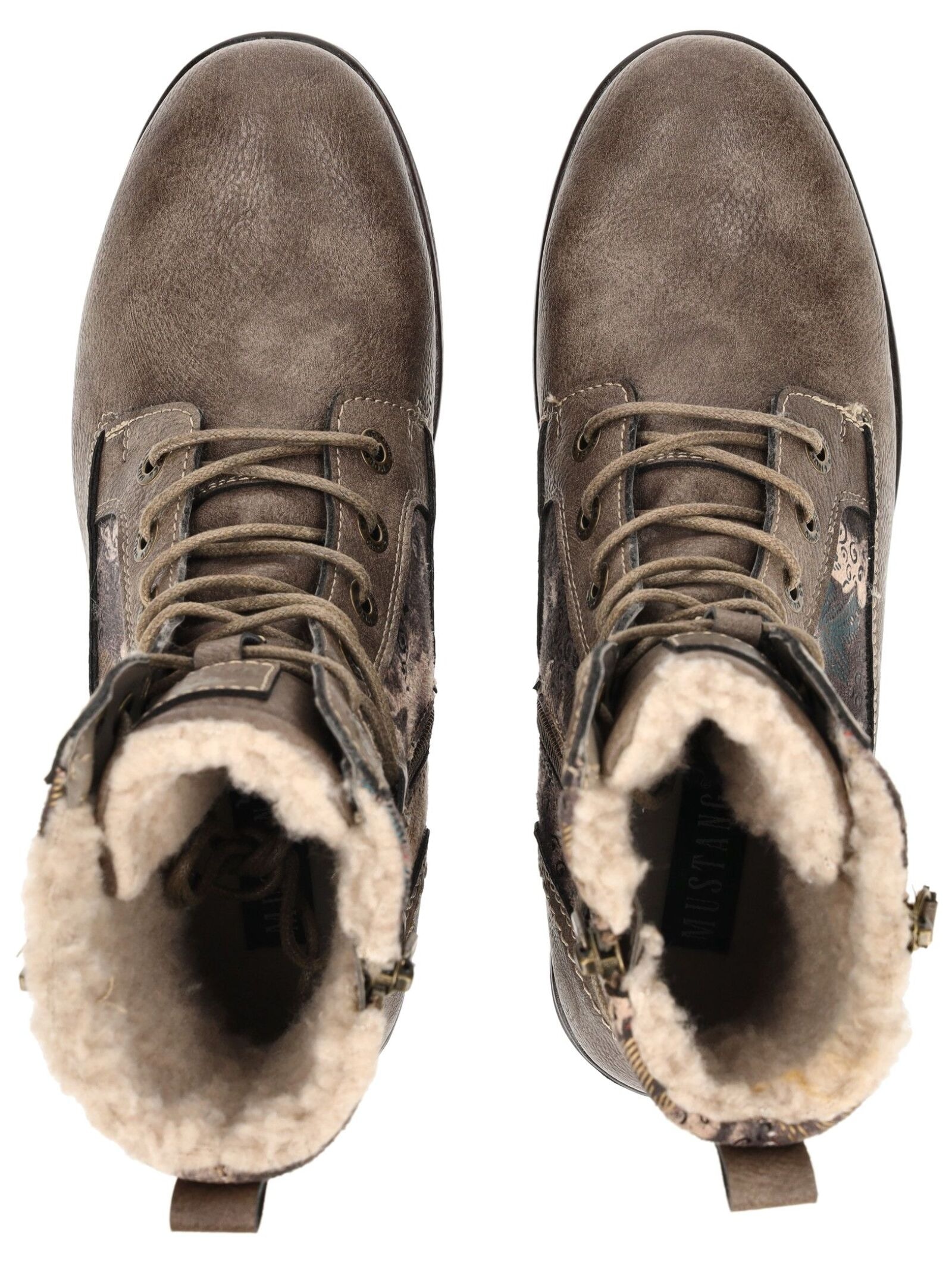 Mustang Shoes Schnürstiefelette »Mustang Shoes Stiefelette Lederimitat«