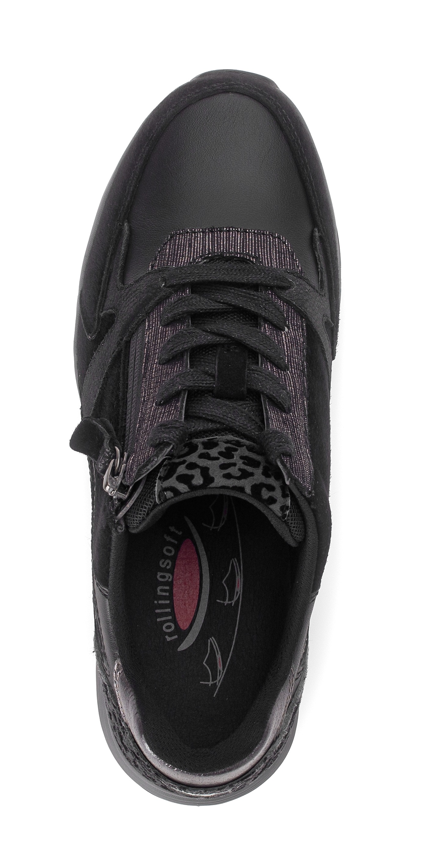 Thumbnail - rollingsoft Keilsneaker, Schnürer, Halbschuh, Freizeitschuh mit zusätzlichem Reißverschluss