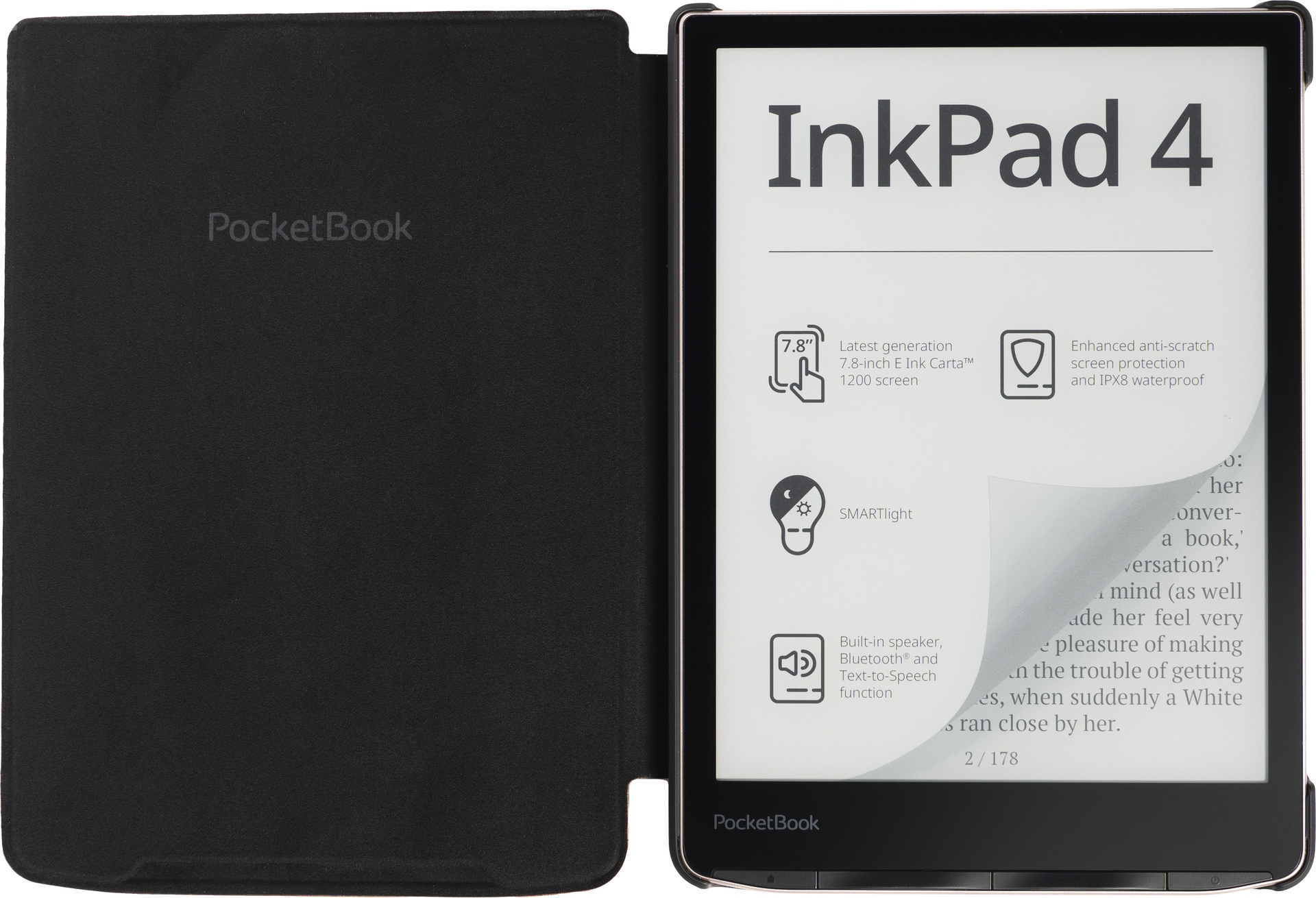 PocketBook Flip Case »Shell Cover 7,8 Zoll«, 19,8 cm (7,8 Zoll), Schutzhülle für PocketBook InkPad 4, InkPad Color 2, InkPad Color 3