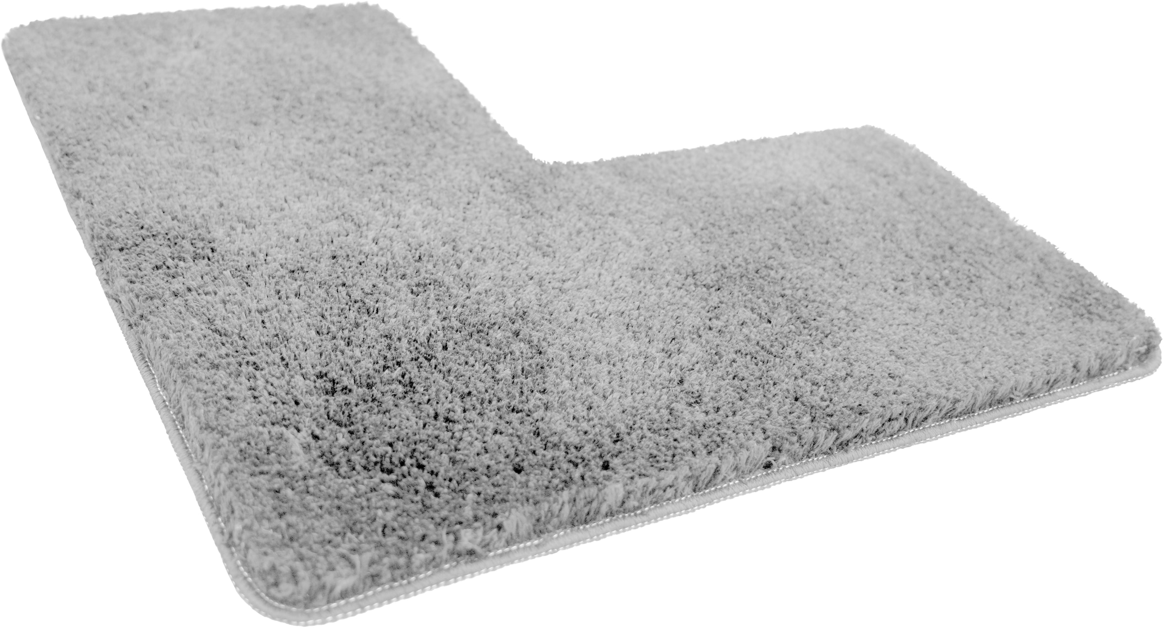 my home Badematte »Sanremo, Badvorleger, Badezimmer Teppich, sehr weich«, rutschhemmend beschichtet, fußbodenheizungsgeeignet-schnell trocknend, Badteppich, unifarben, rechteckig, rund & als 3-tlg. Set erhältlich