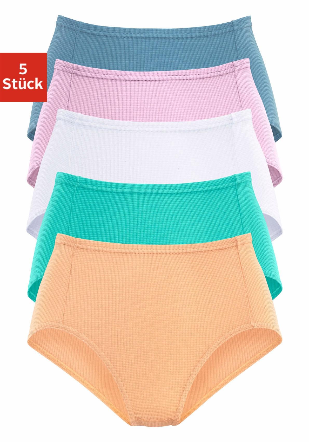 petite fleur by Lascana Taillenslip 5er-Pack, aus weicher Pikee-Qualität