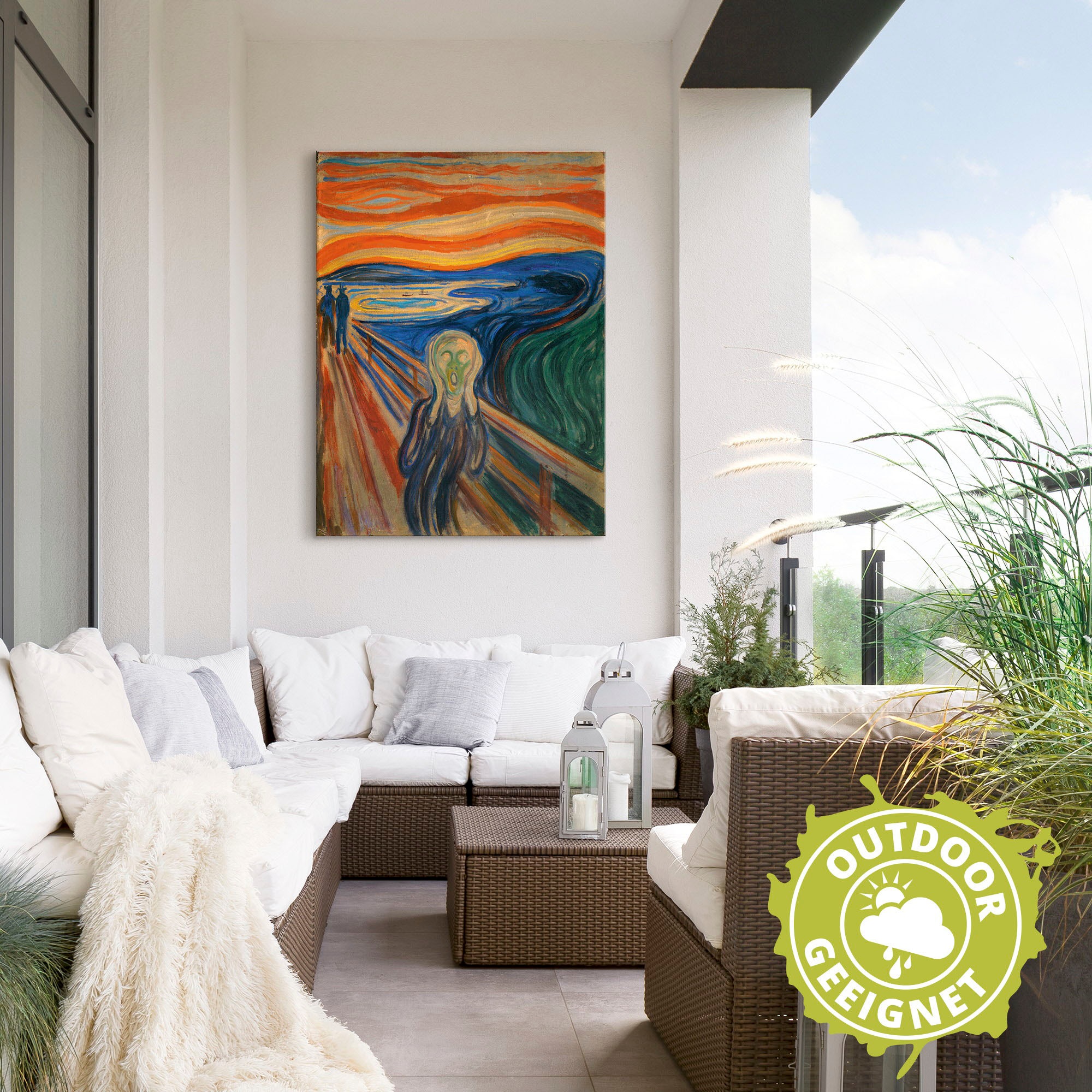 Artland Wandbild "Der Schrei. 1893" Mann 1 Stk. tlg. als Alubild, Leinwandb günstig online kaufen