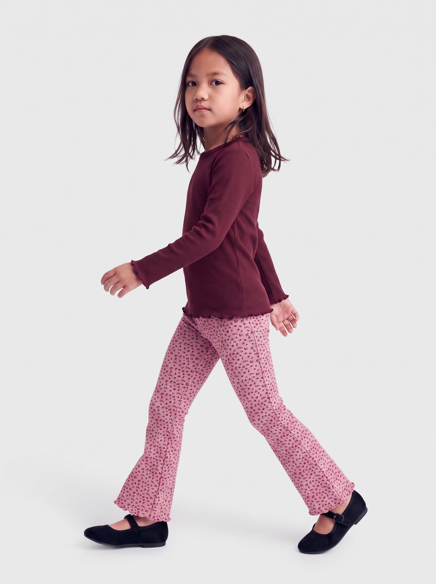 KIDS ONLY Leggings »KMGTRINNY LIFE AOP FLARED LEGGINS VD JRS«  Baumwollmischung, figurbetont