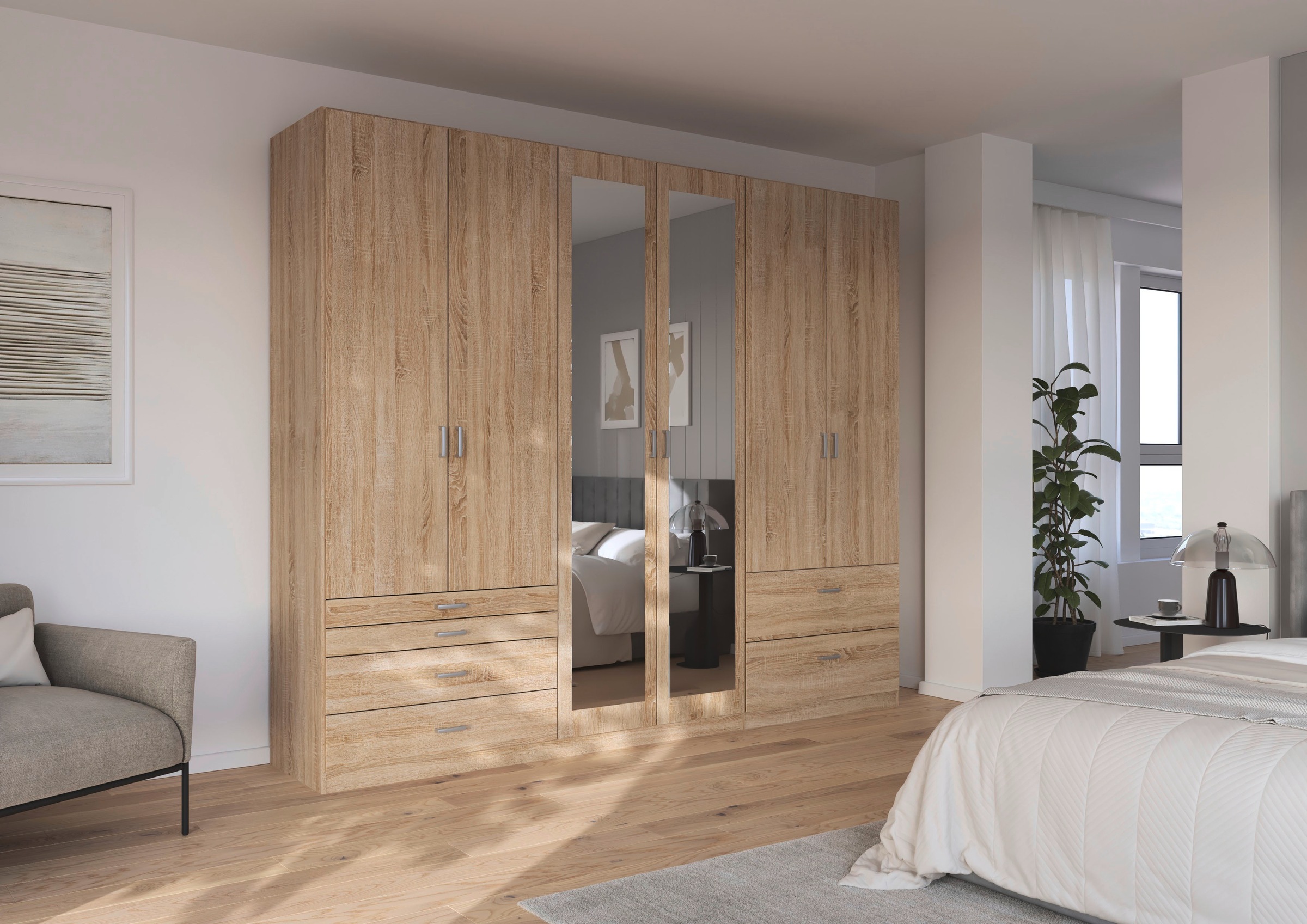 rauch Kleiderschrank "Kleiderschrank Schrank Garderobe Wäscheschrank WILDBE günstig online kaufen